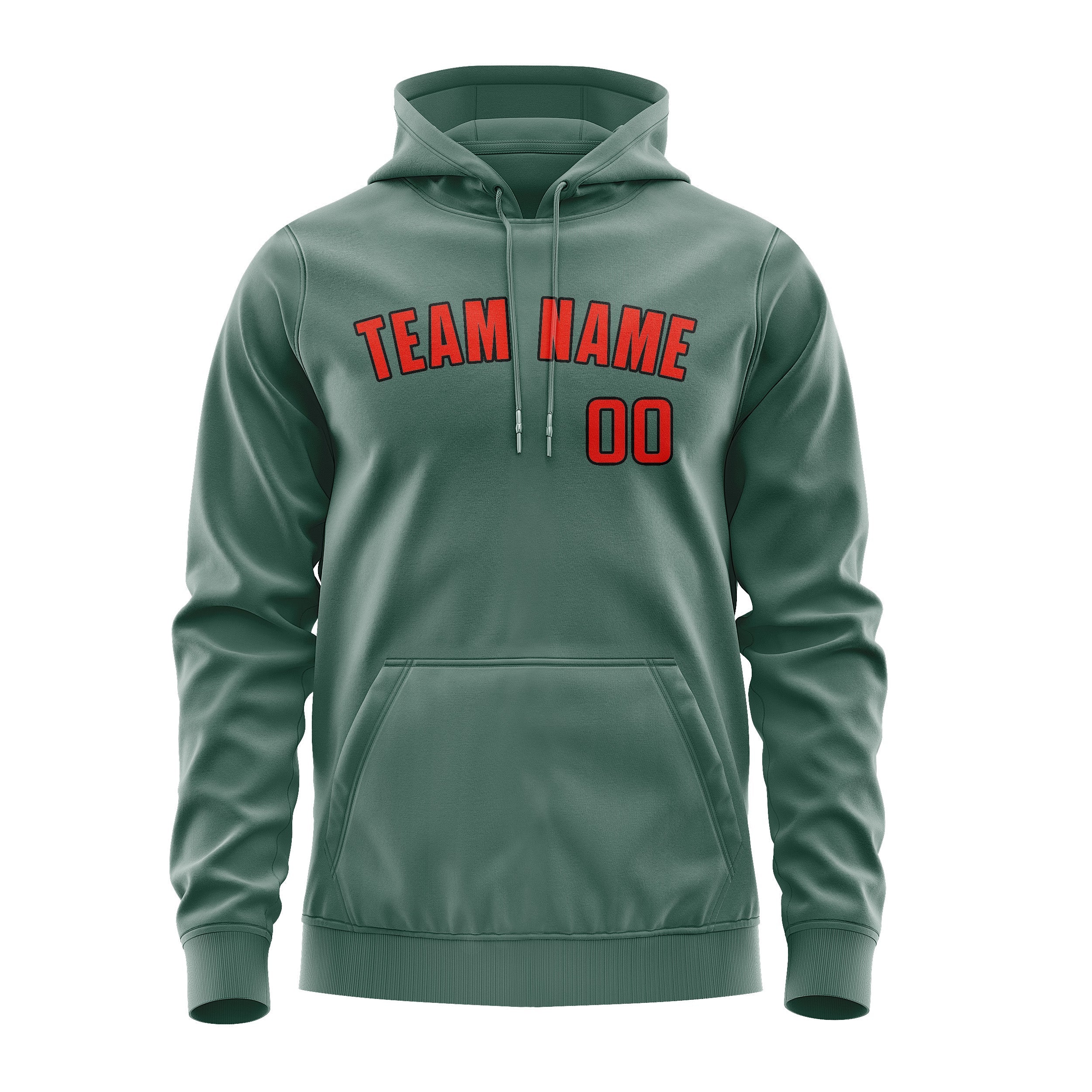 Custom Blue Green Orange Red Hoodie