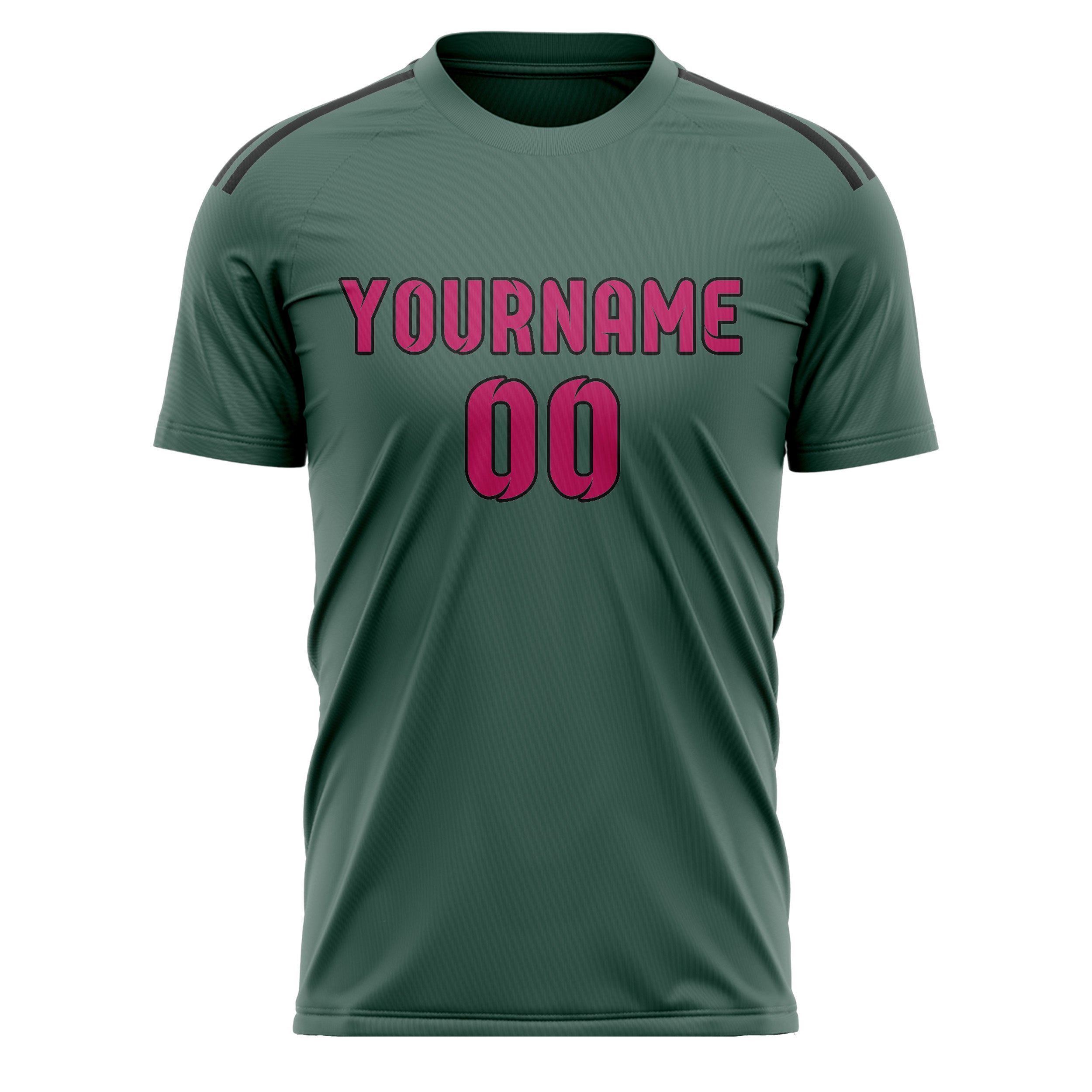 Custom Blue Green Pink Soccer Jersey