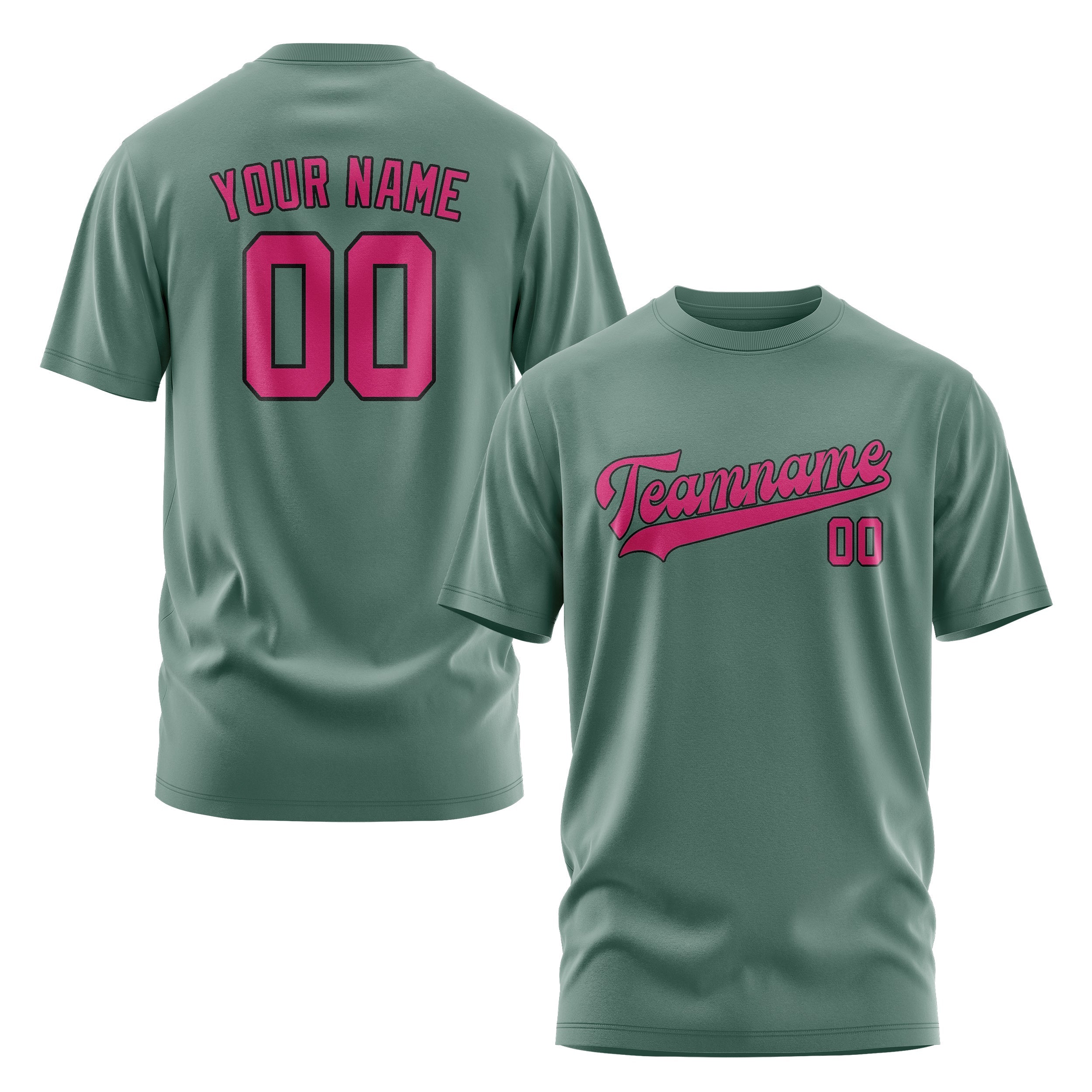 Custom Blue Green Pink T-Shirt