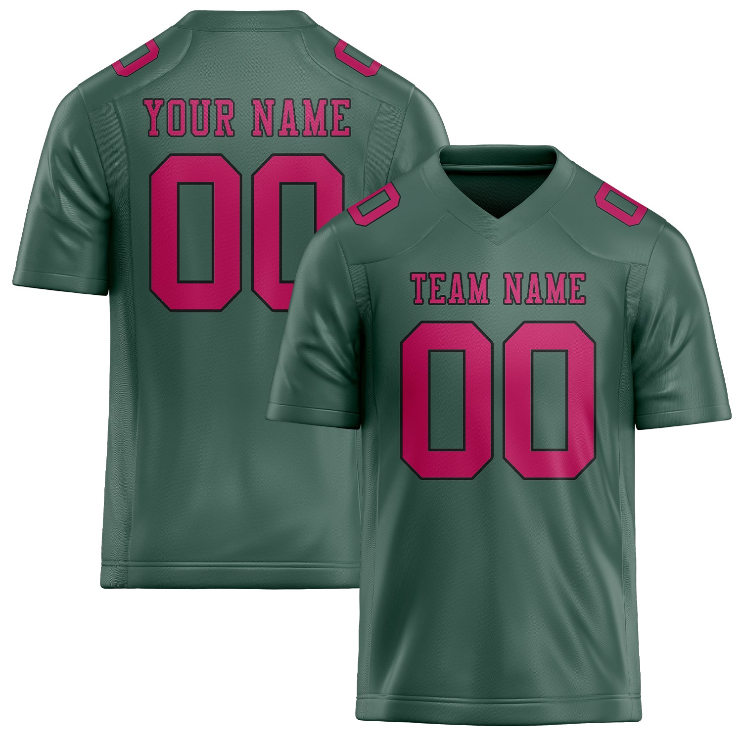 Custom Blue Green Pink Football Jersey