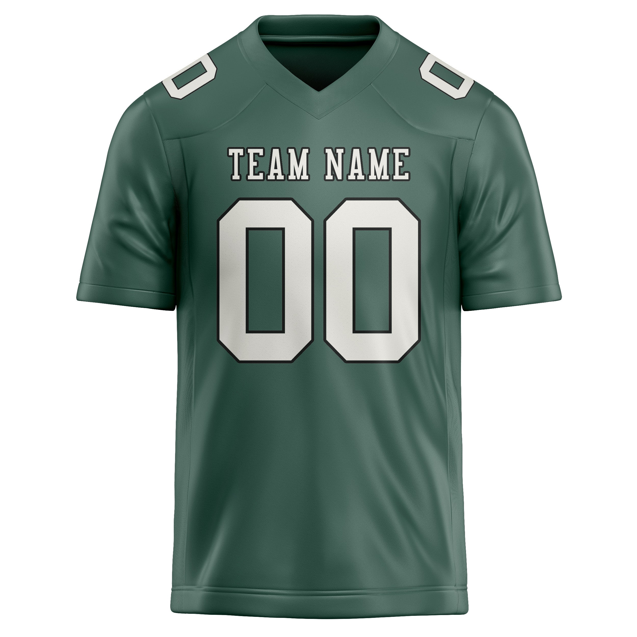 Custom Blue Green White Football Jersey