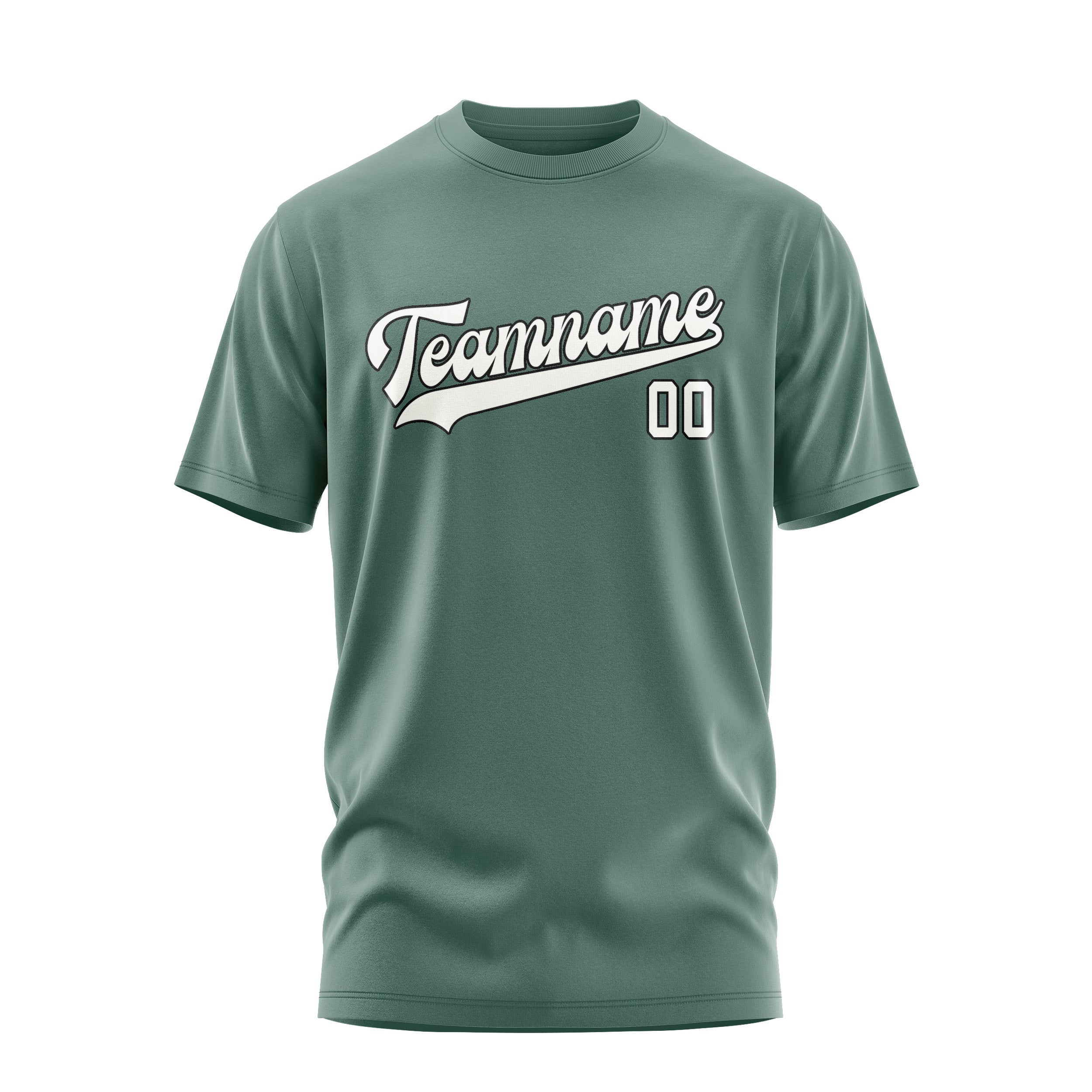 Custom Blue Green White T-Shirt