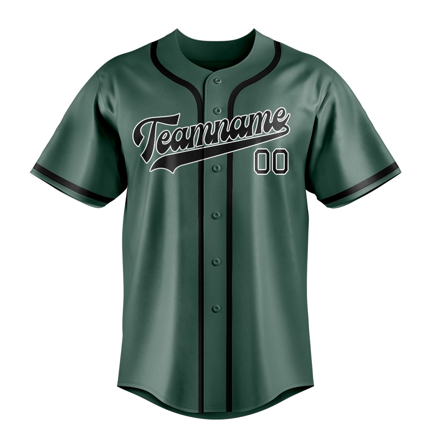 Custom Blue Green Black Baseball Jersey