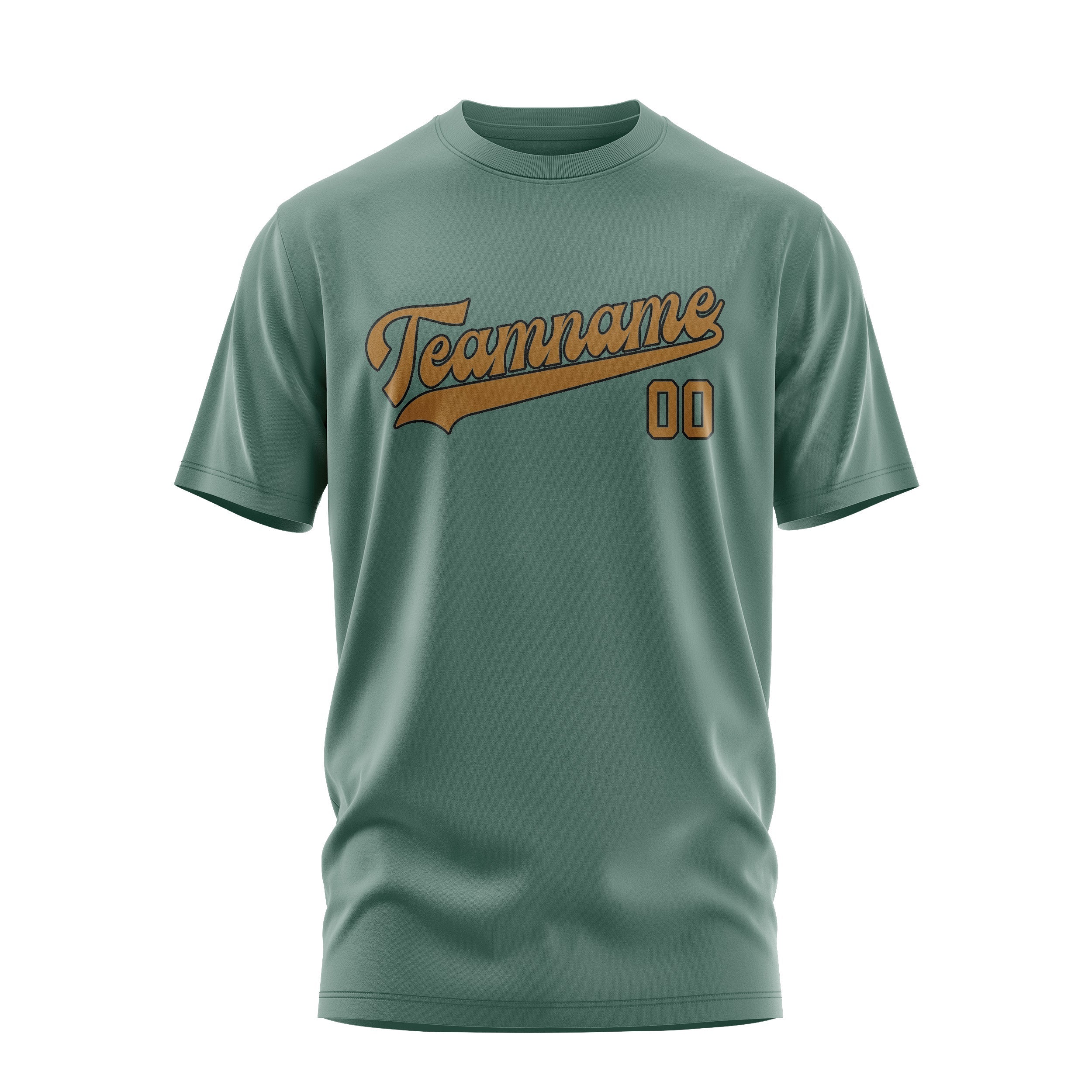 Custom Blue Green Khaki T-Shirt