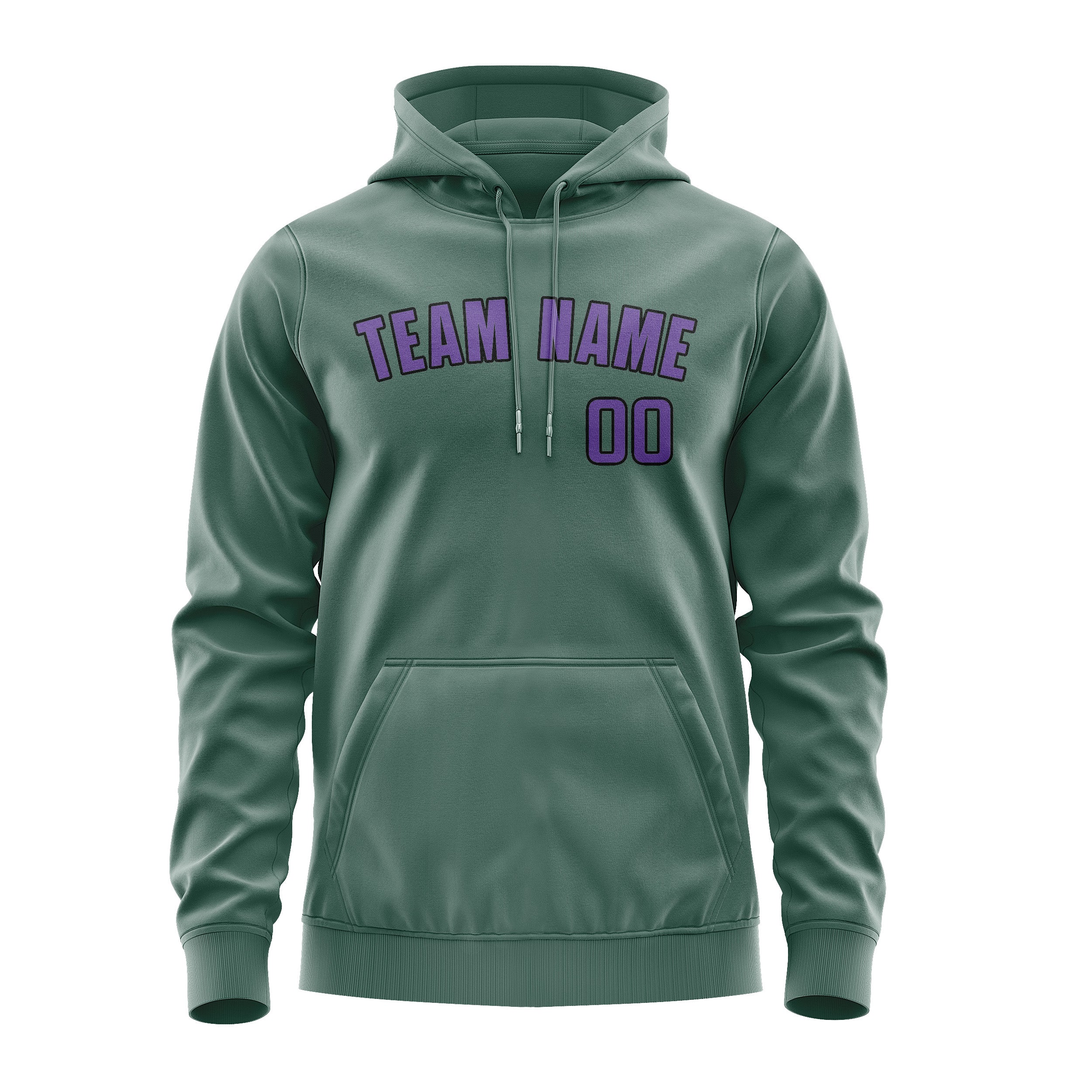 Custom Blue Green Light Purple Hoodie