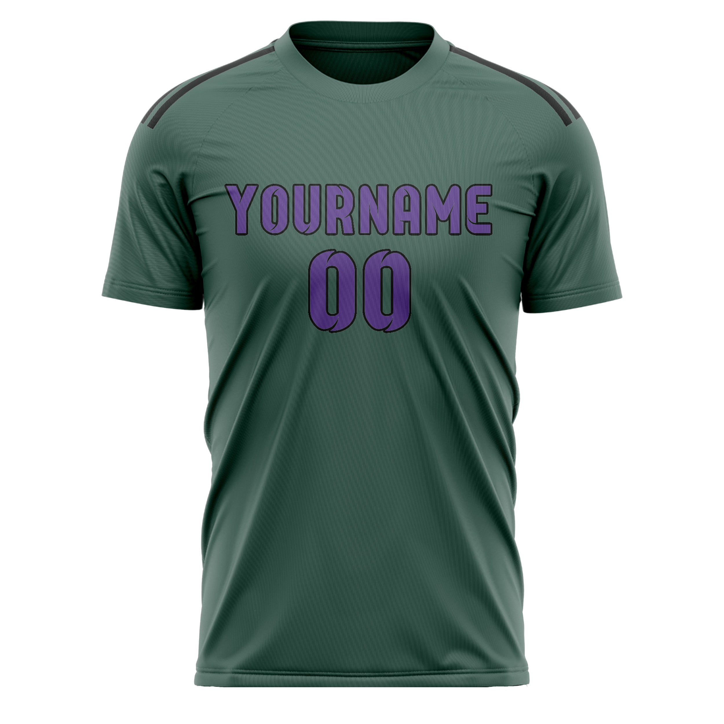 Custom Blue Green Light Purple Soccer Jersey