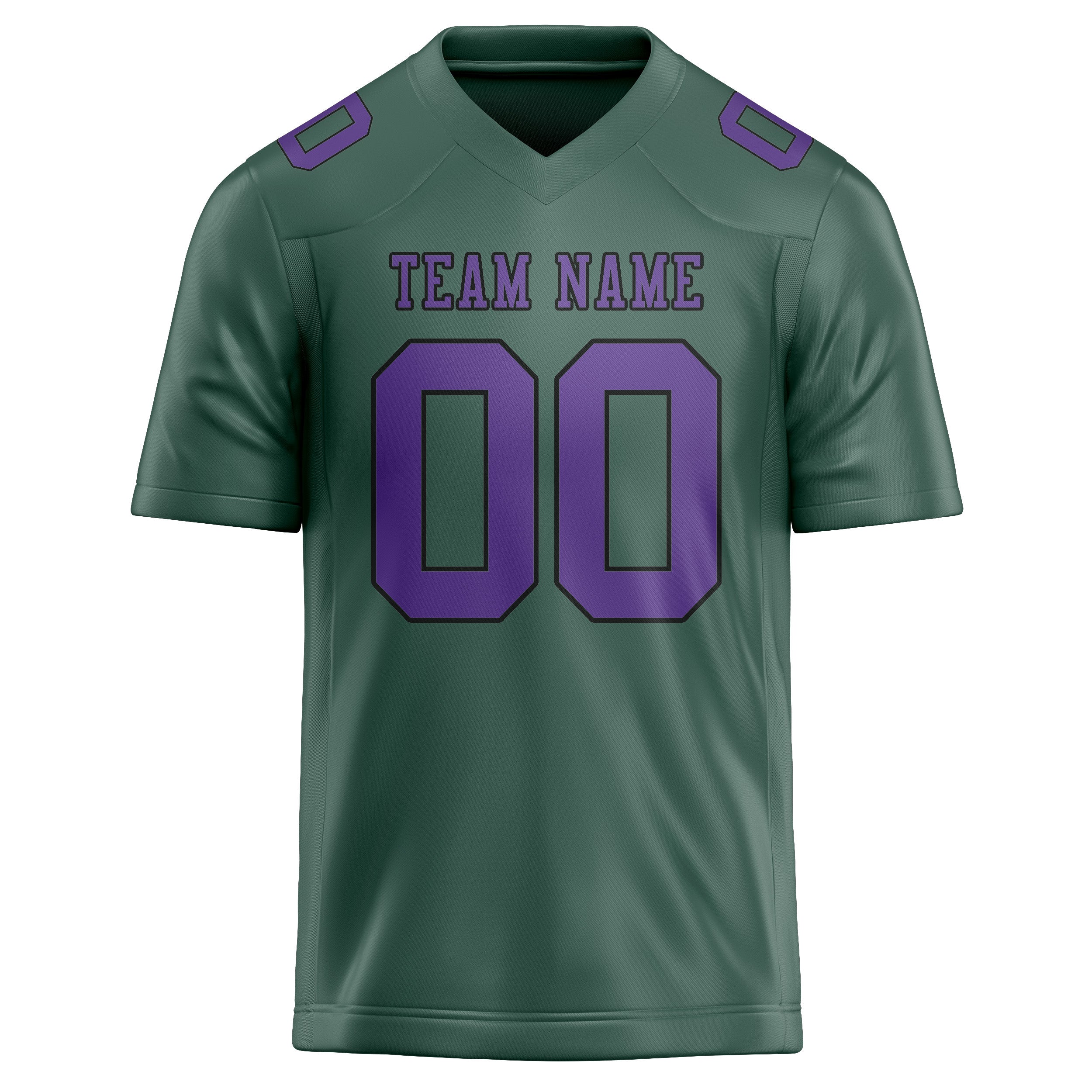 Custom Blue Green Light Purple Football Jersey