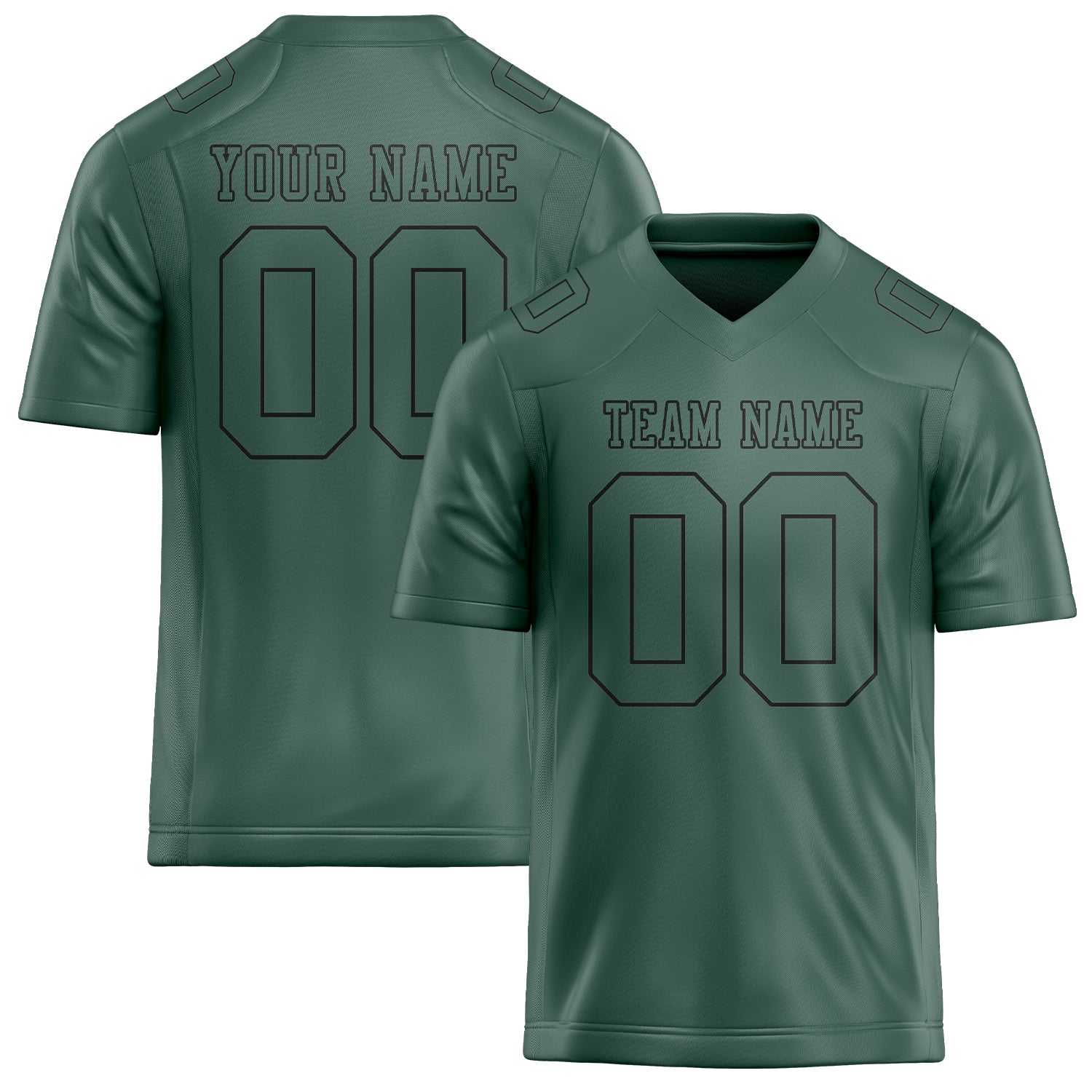 Custom Blue Green Blue Green Football Jersey