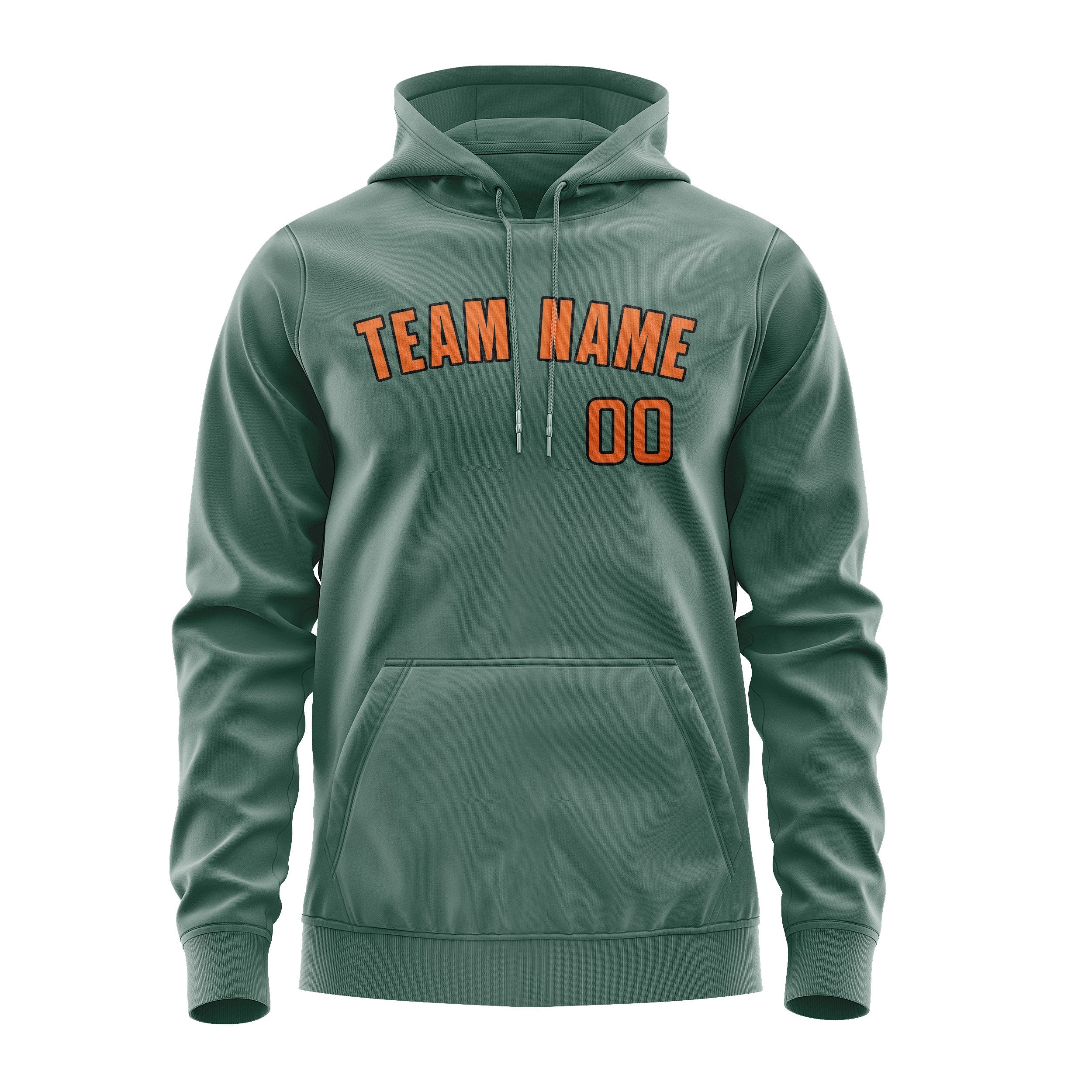 Custom Blue Green Orange Hoodie