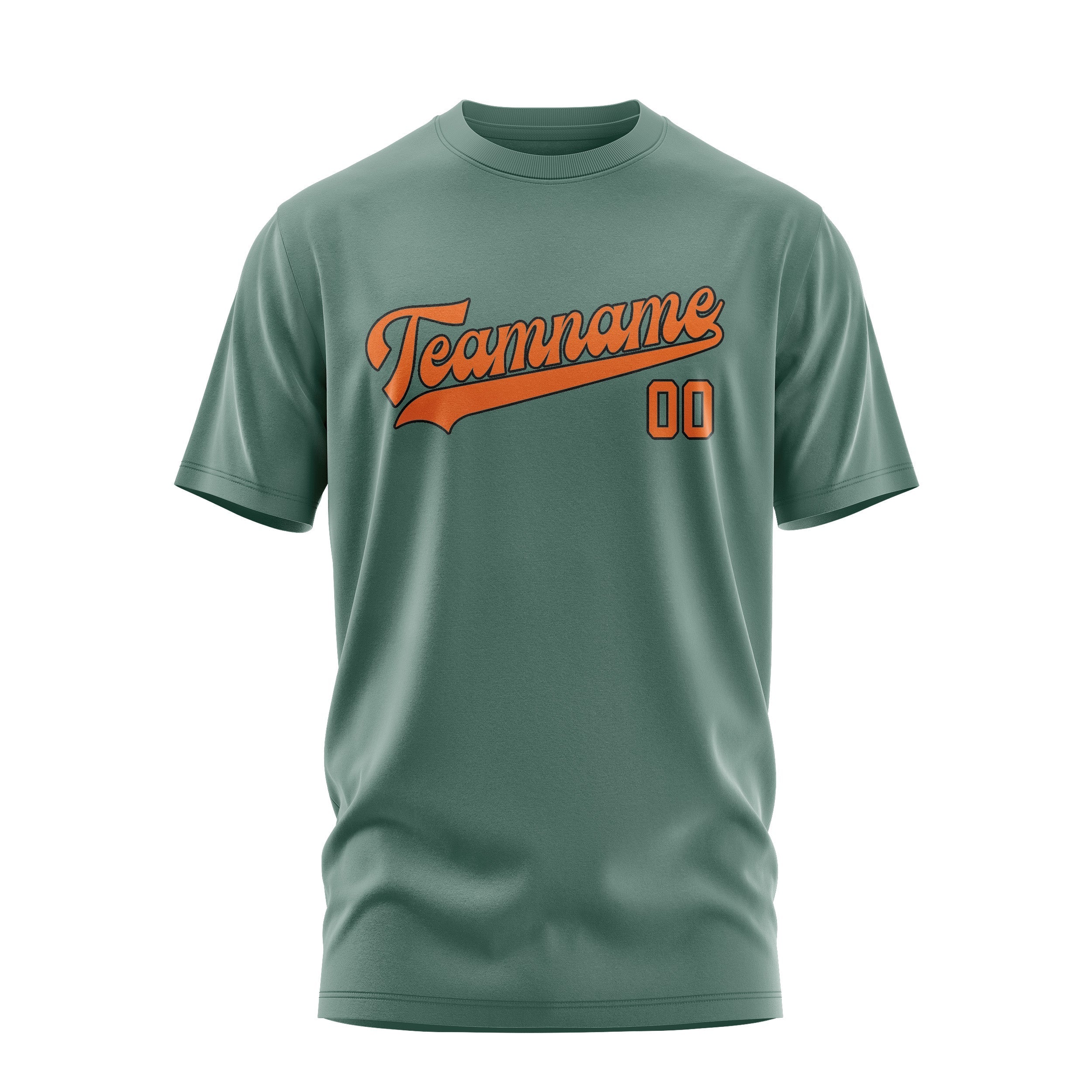 Custom Blue Green Orange T-Shirt