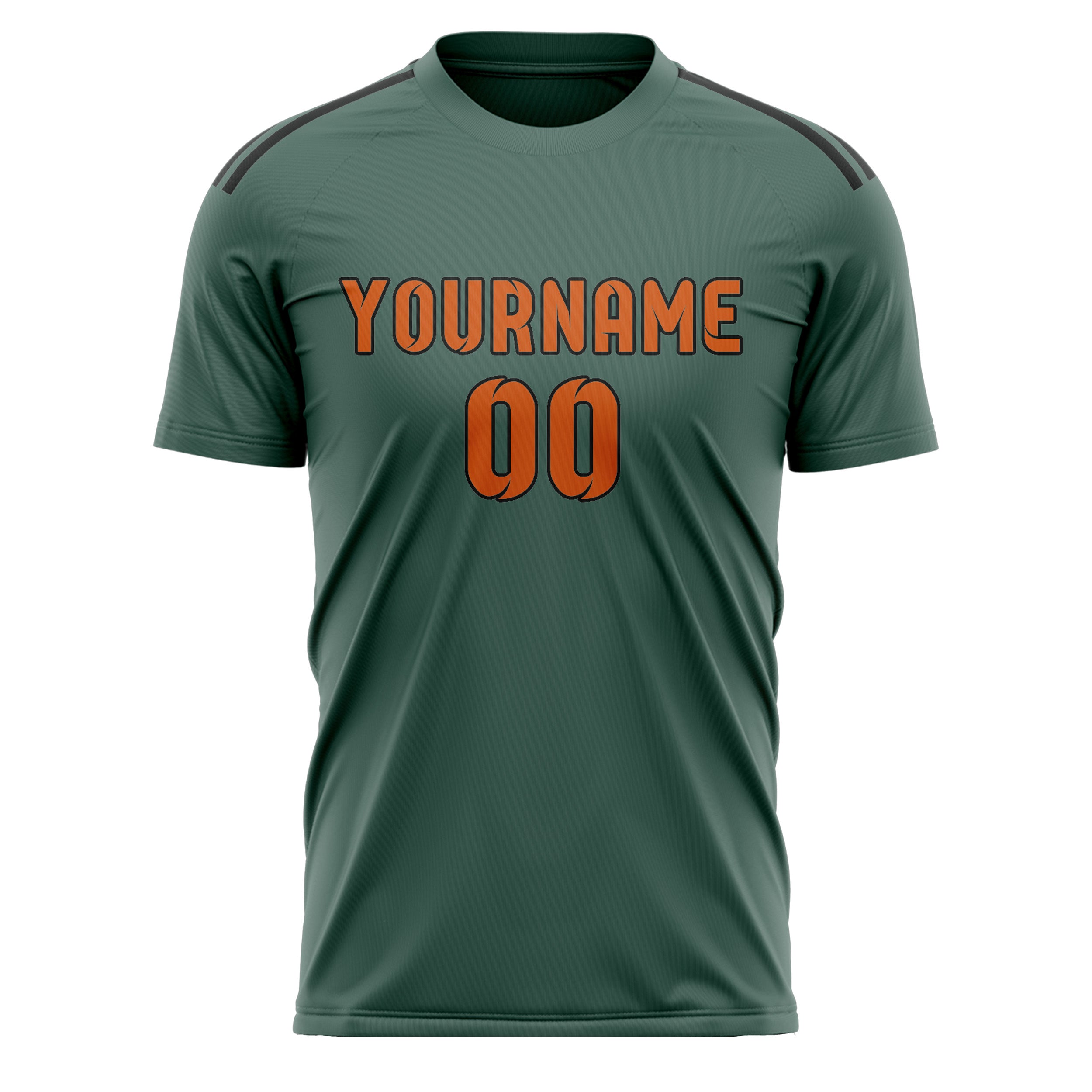 Custom Blue Green Orange Soccer Jersey