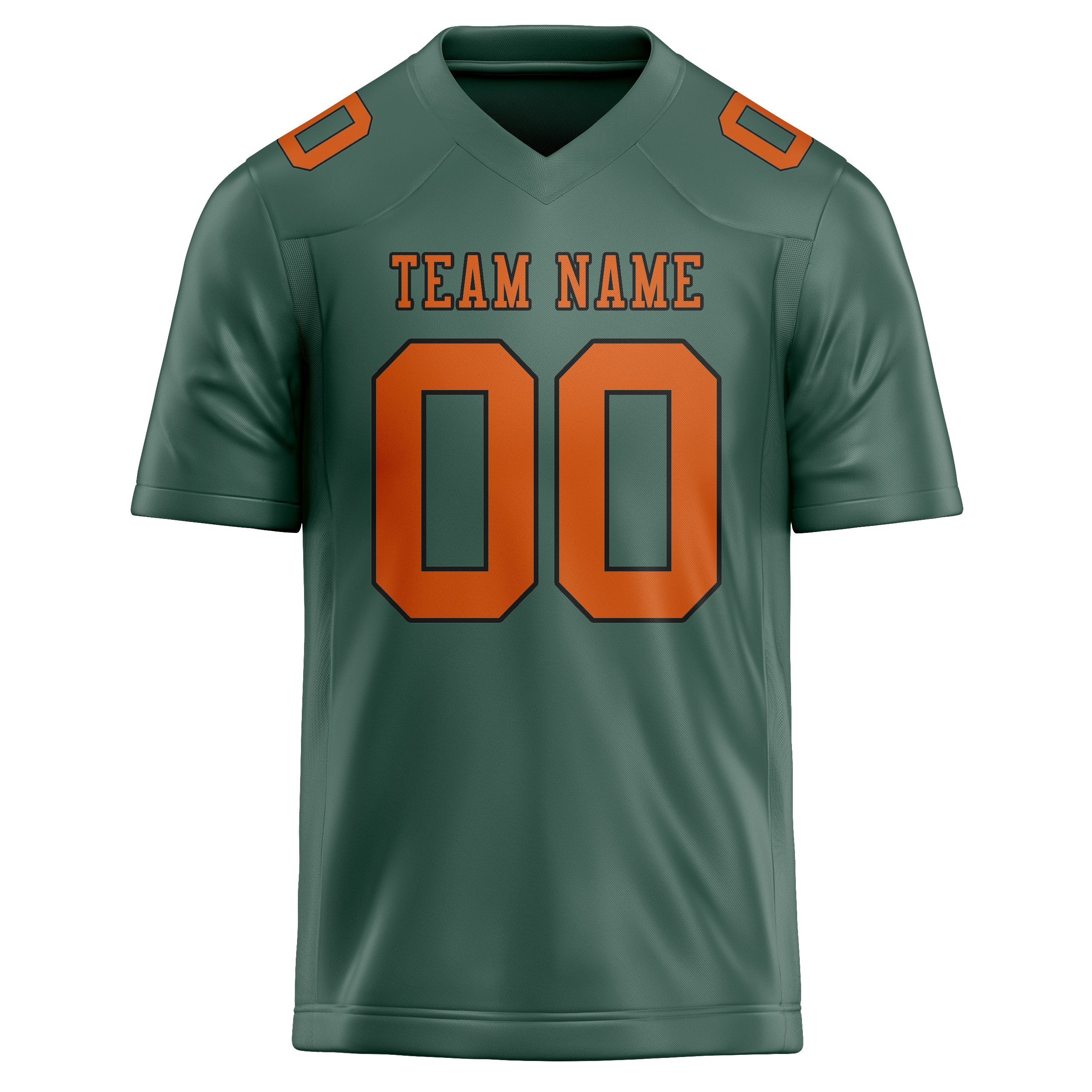 Custom Blue Green Orange Football Jersey