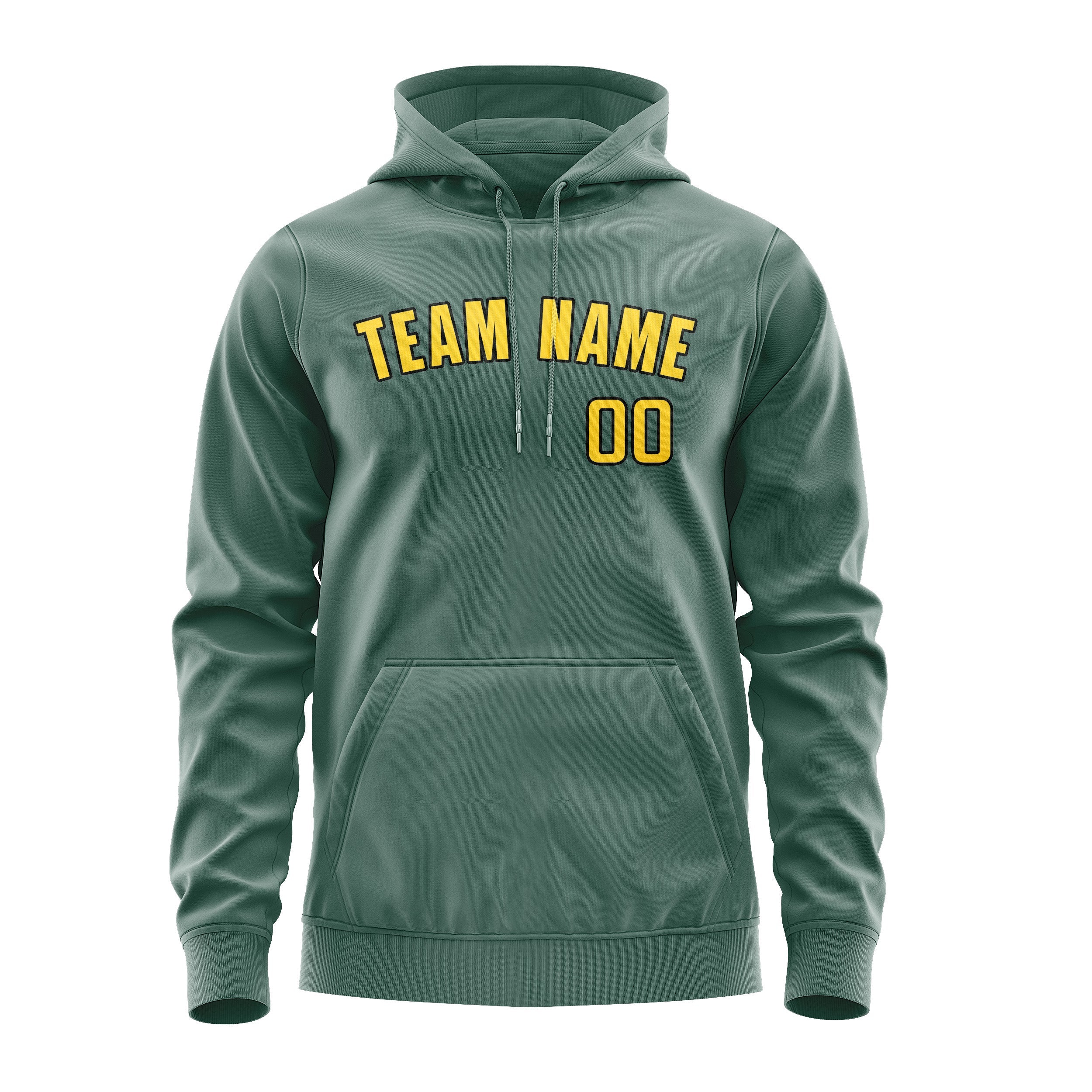 Custom Blue Green Gold Hoodie