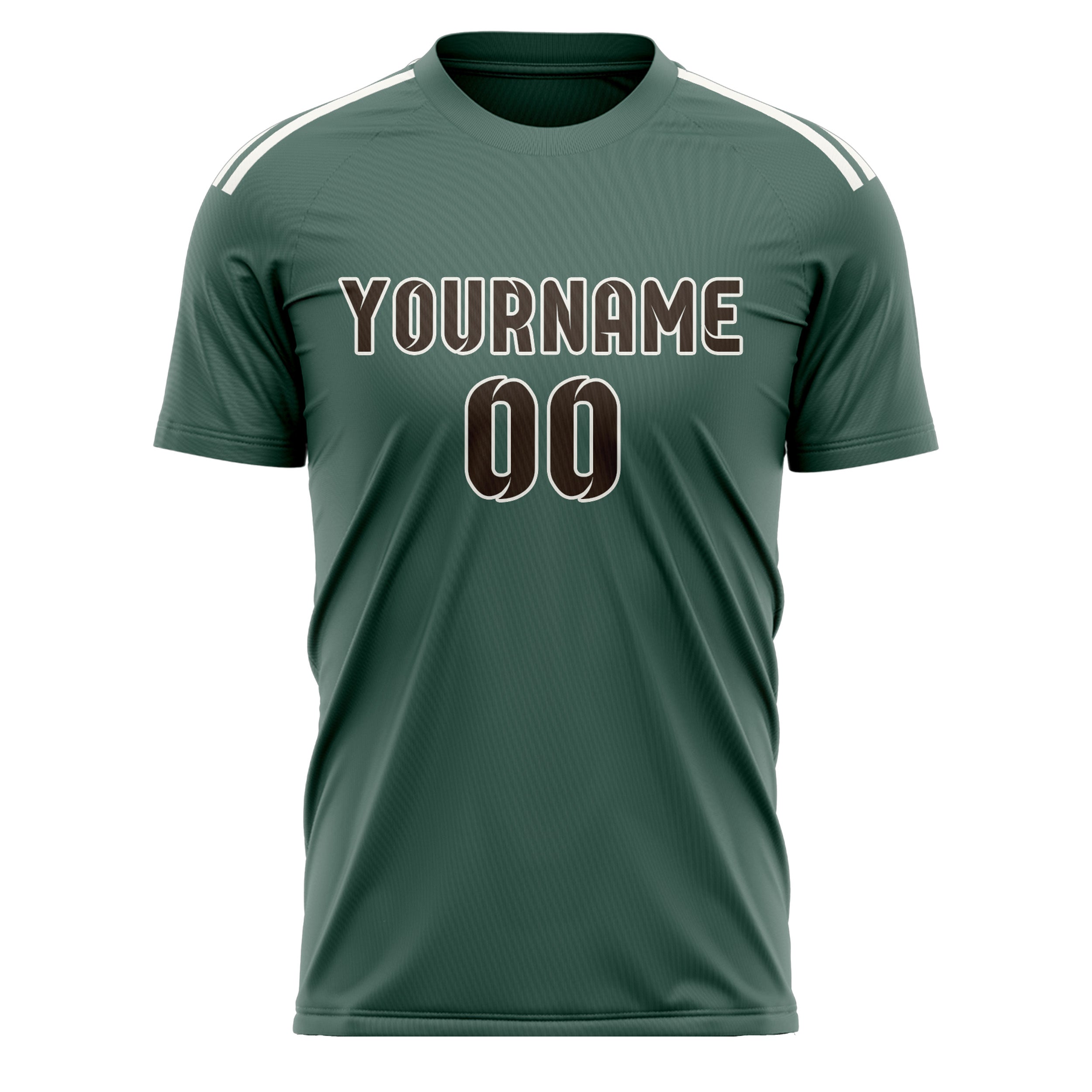 Custom Blue Green Brown Soccer Jersey