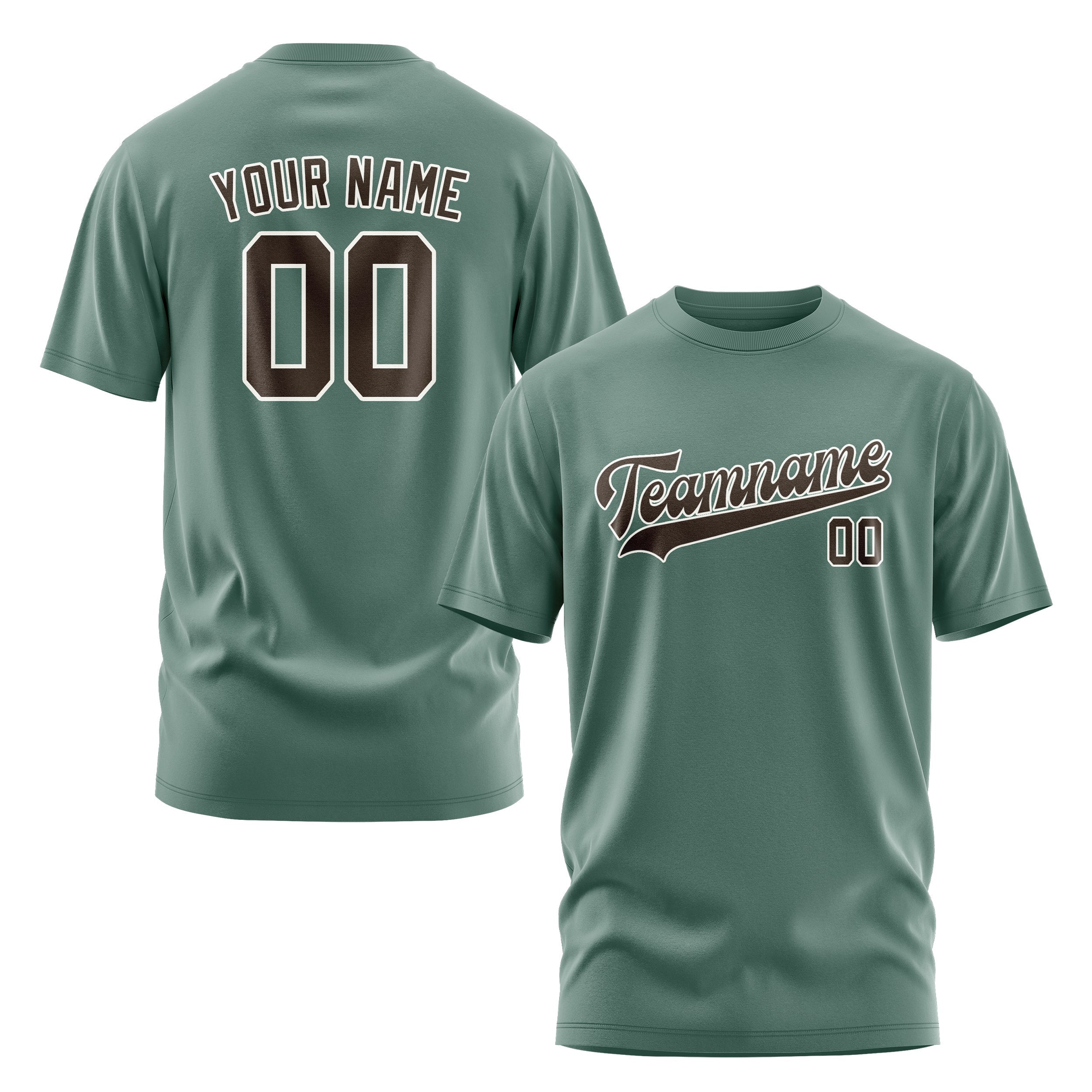 Custom Blue Green Brown T-Shirt