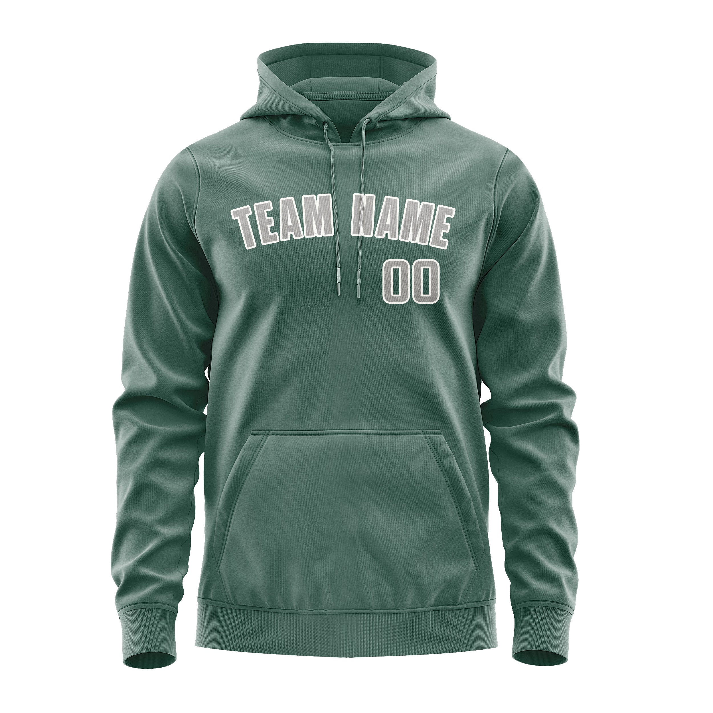 Custom Blue Green Gray Hoodie
