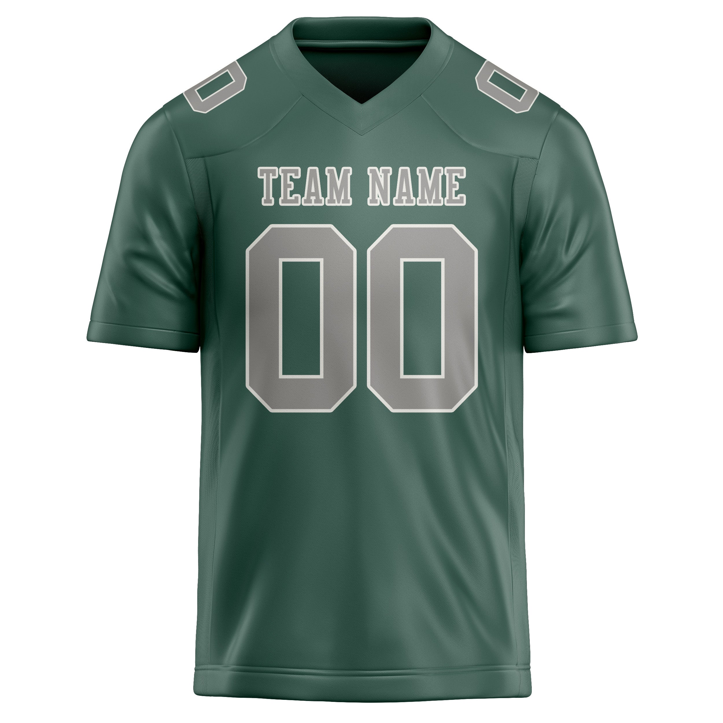 Custom Blue Green Gray Football Jersey