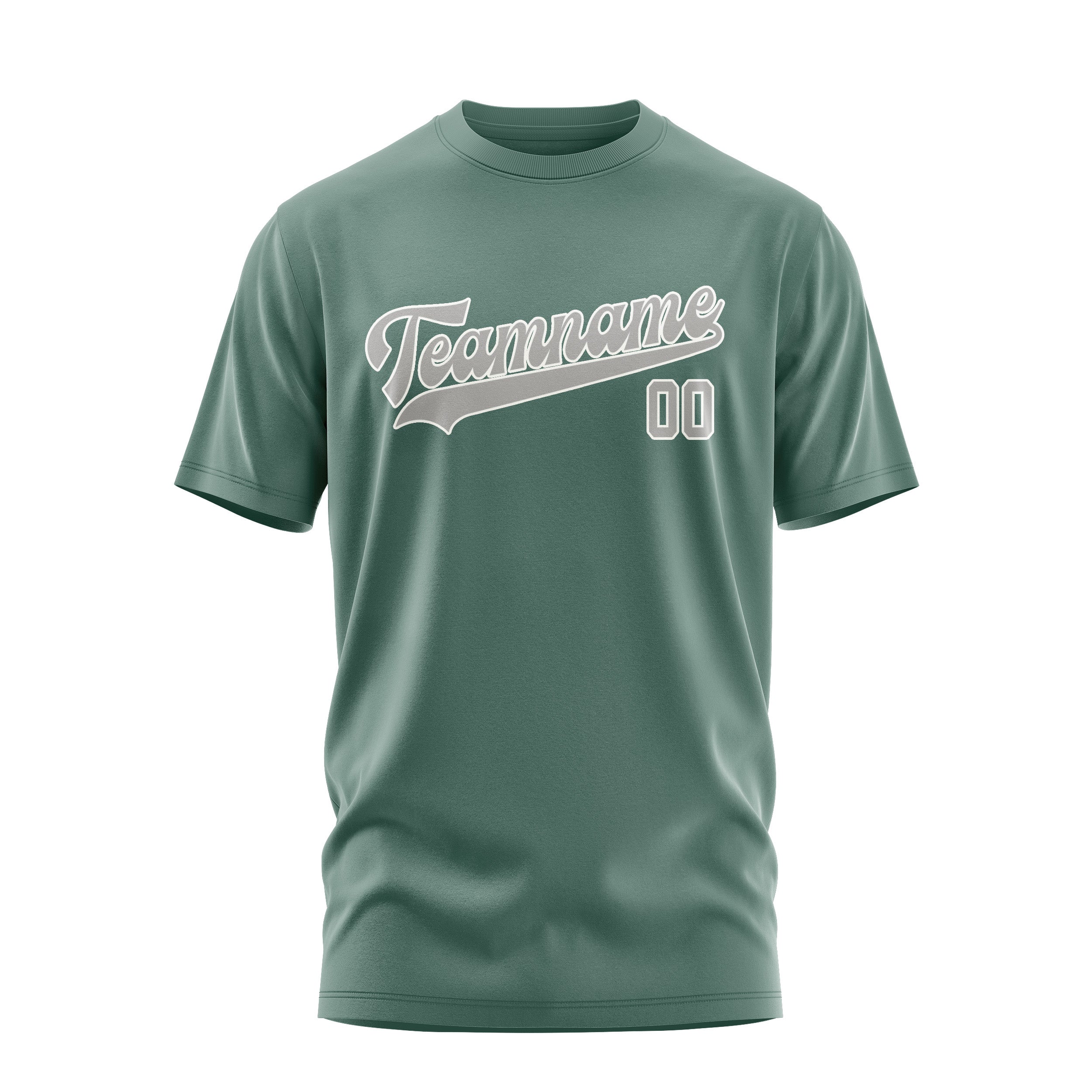 Custom Blue Green Gray T-Shirt