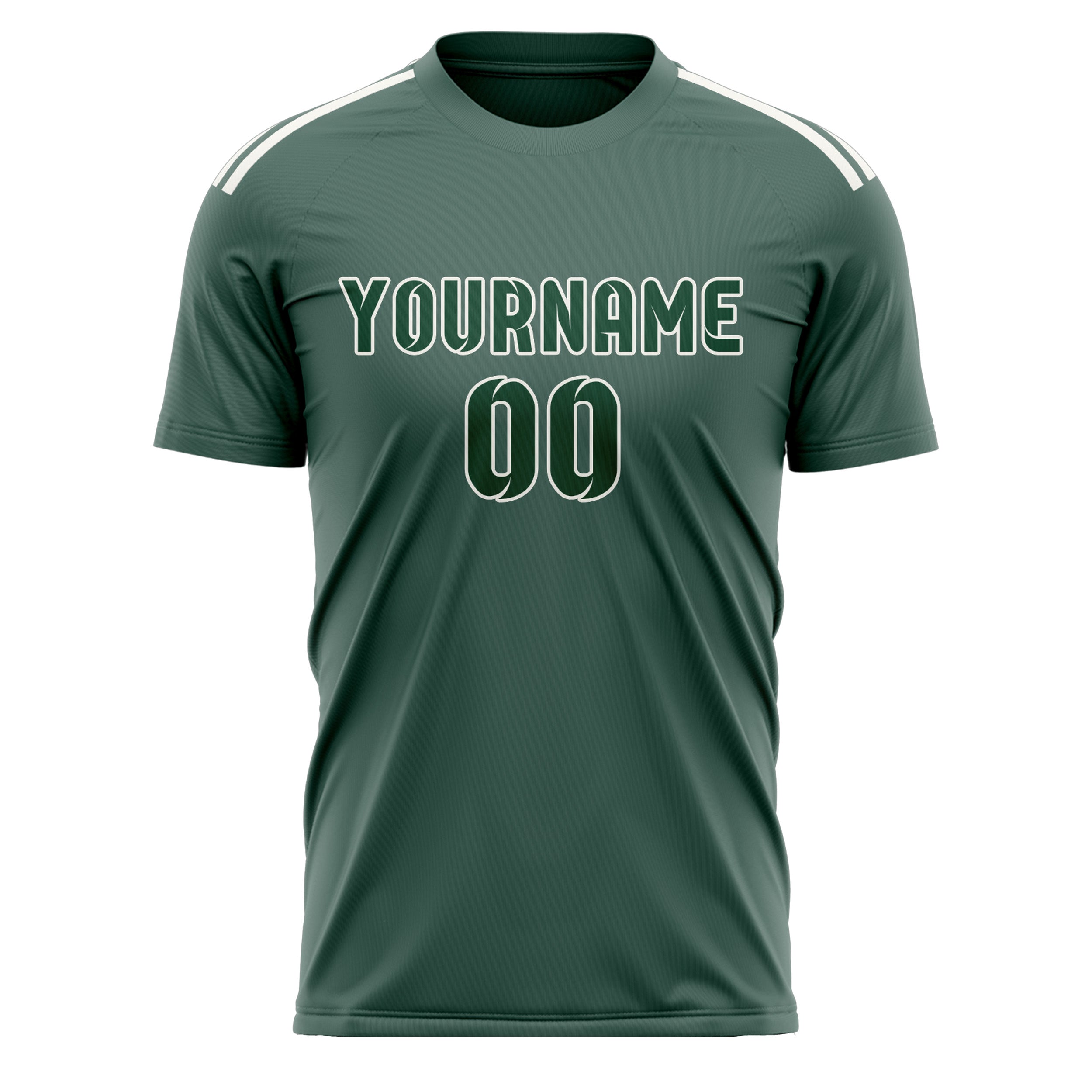Custom Blue Green Green Soccer Jersey