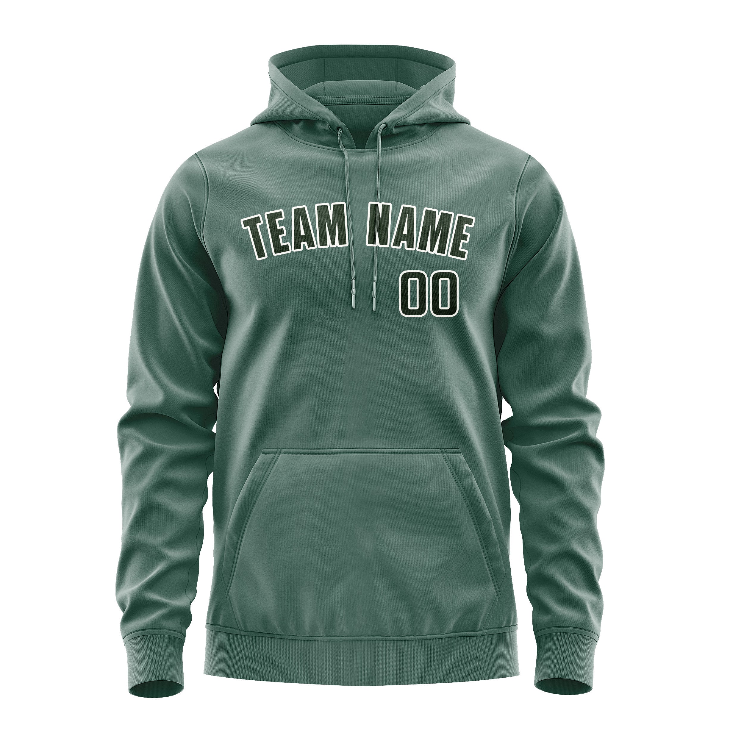 Custom Blue Green Dark Green Hoodie