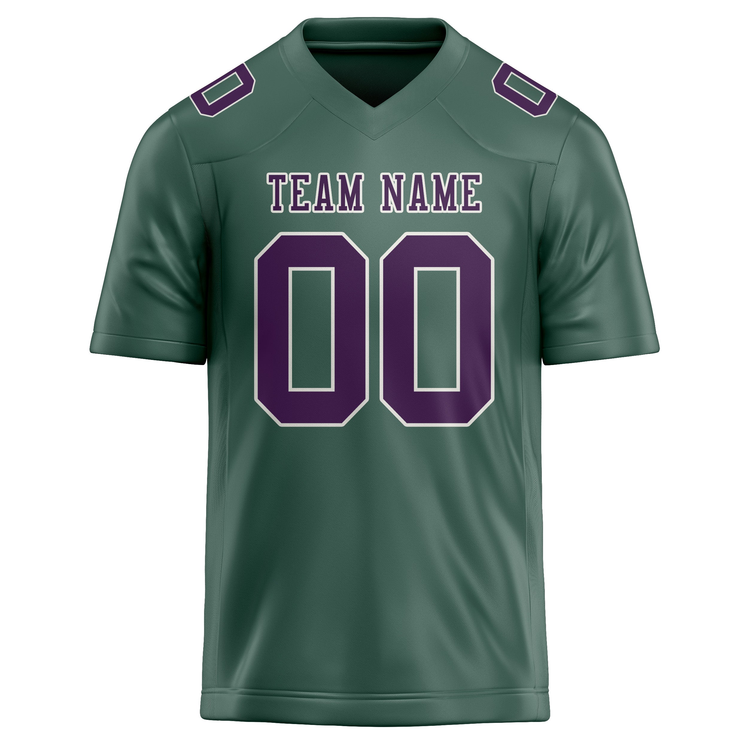 Custom Blue Green Purple Football Jersey