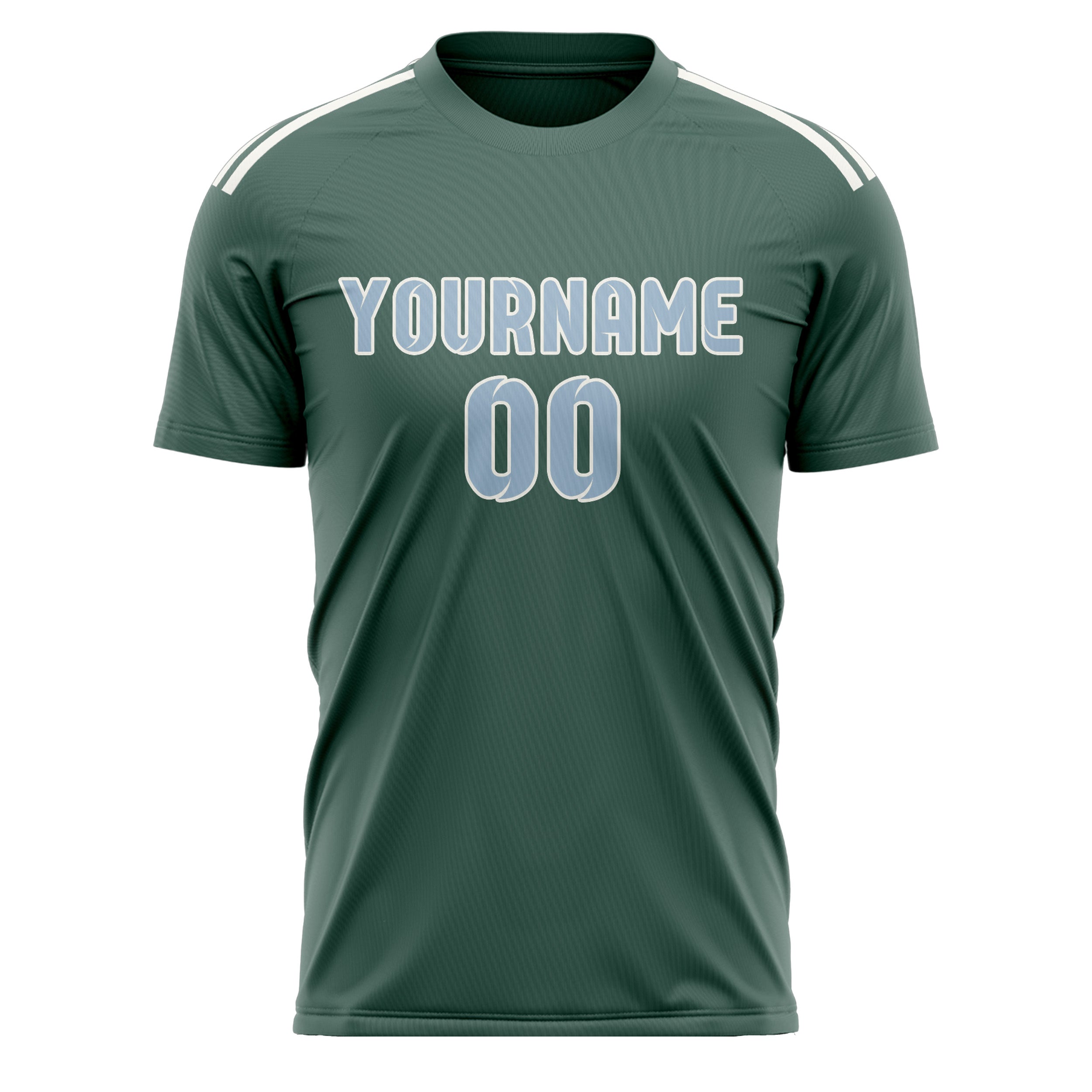 Custom Blue Green Light Blue Soccer Jersey