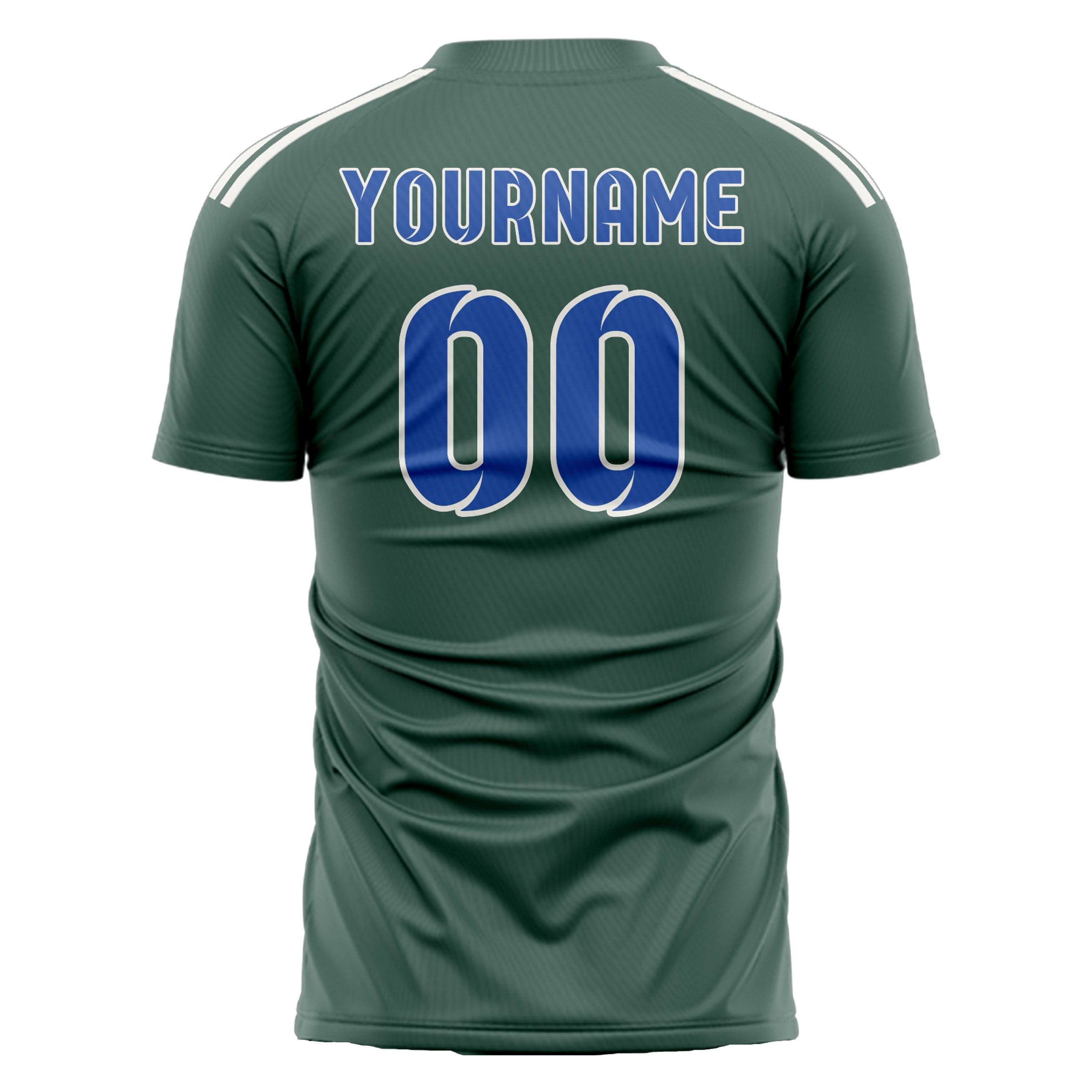 Custom Blue Green Sky Blue Soccer Jersey