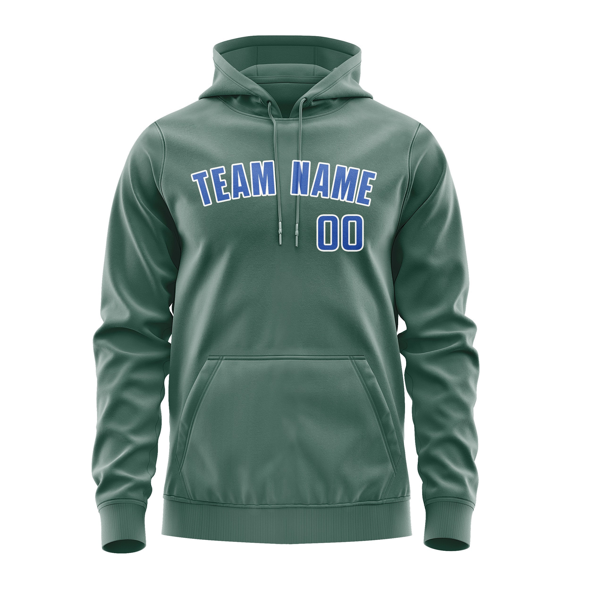 Custom Blue Green Sky Blue Hoodie
