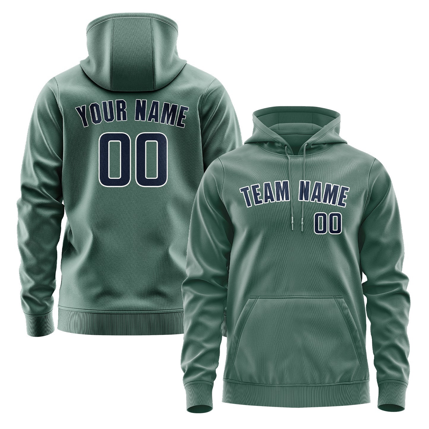 Custom Blue Green Blue Hoodie