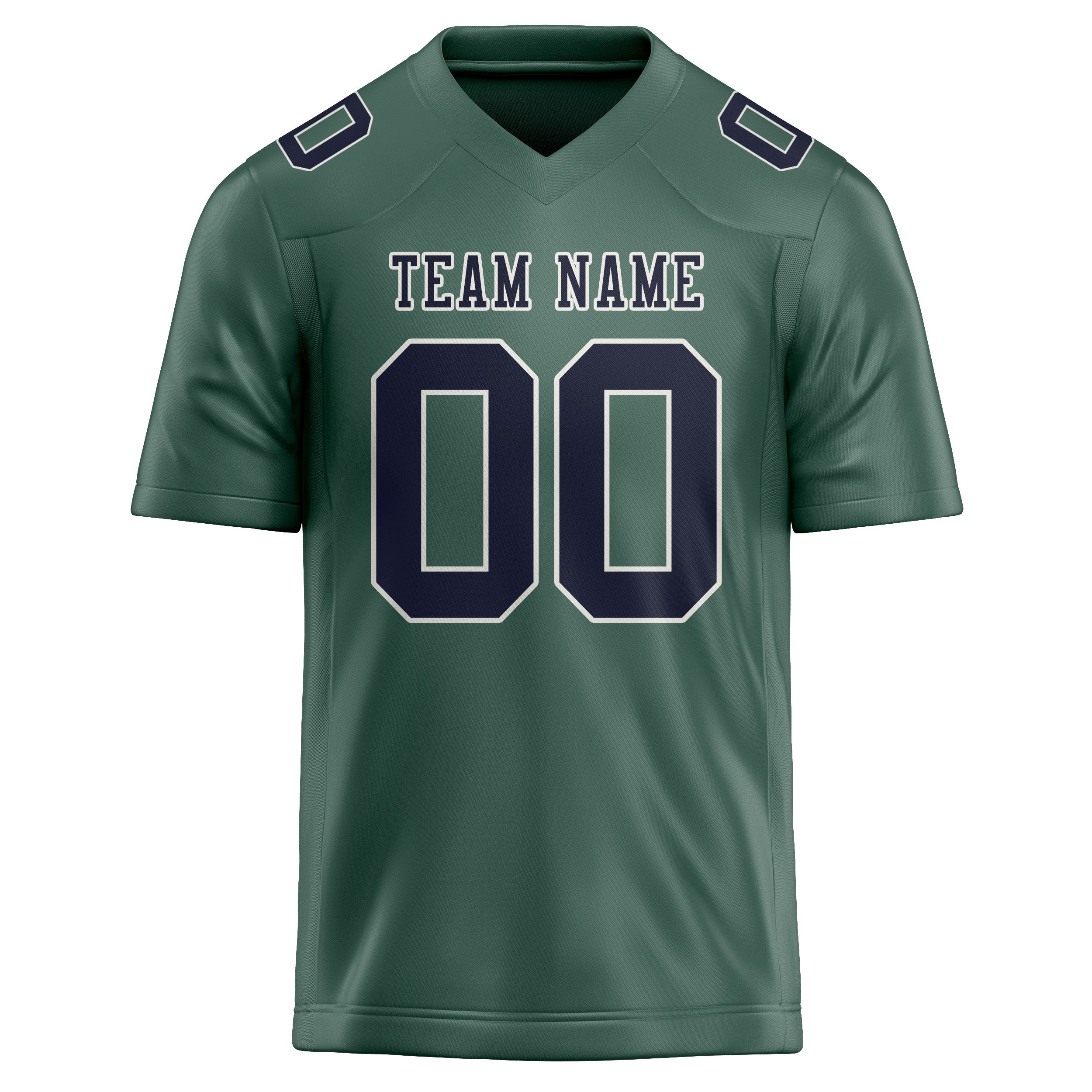 Custom Blue Green Navy Football Jersey