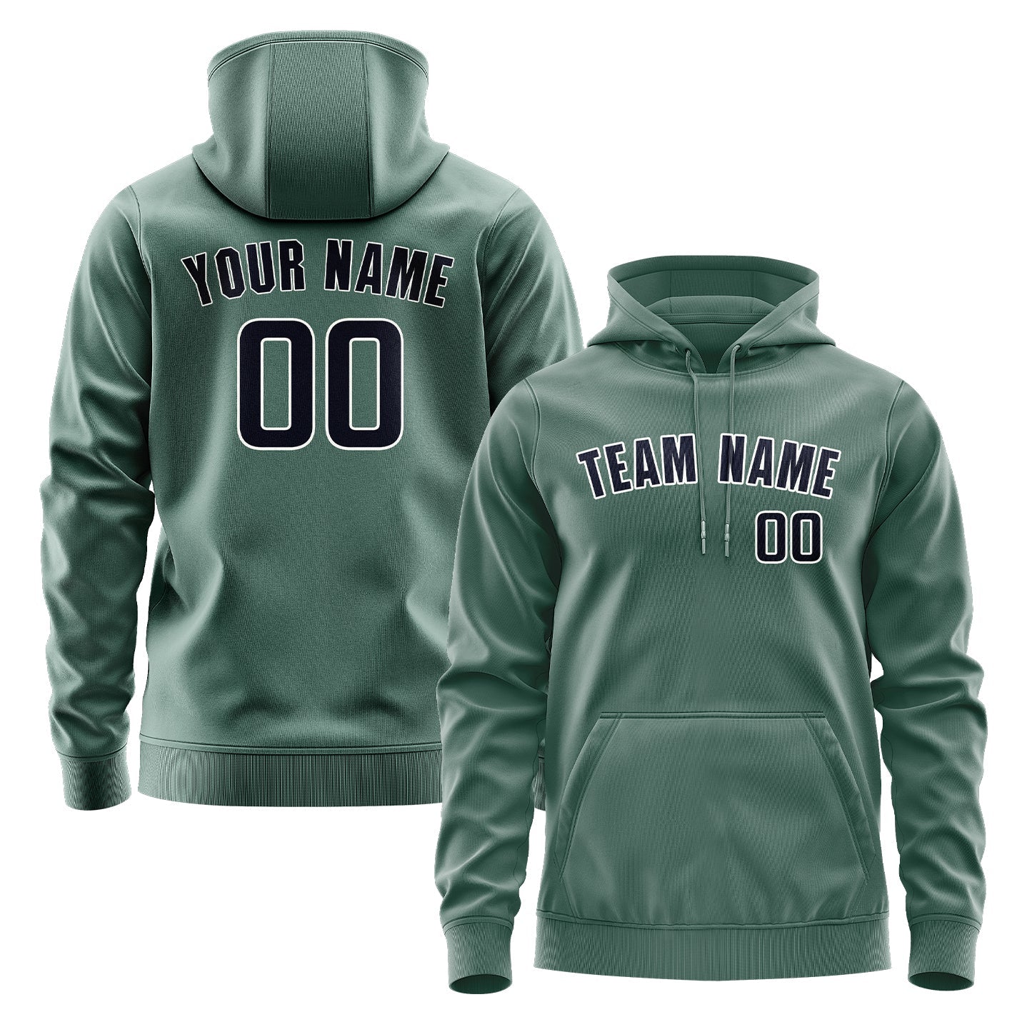 Custom Blue Green Navy Hoodie