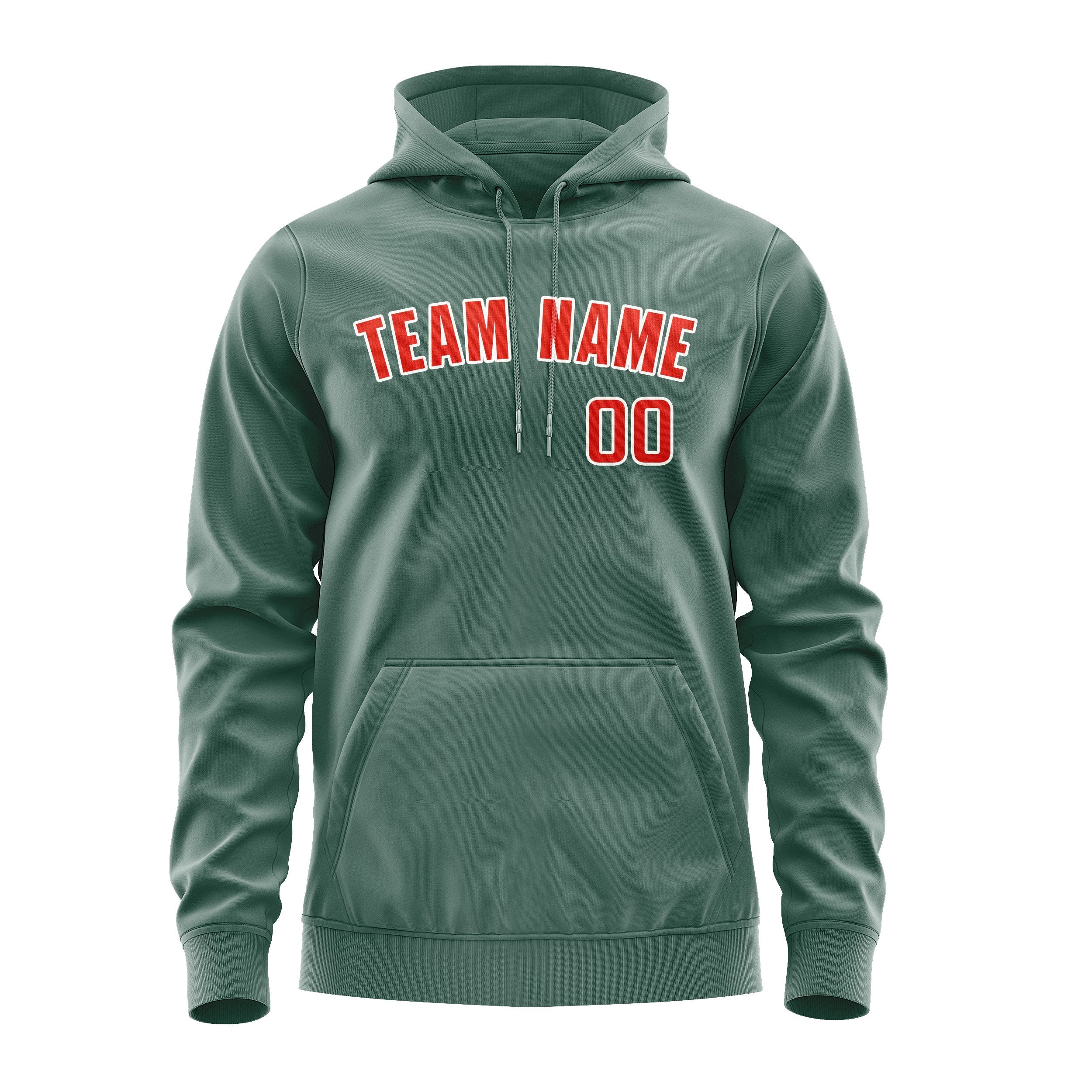 Custom Blue Green Orange Red Hoodie