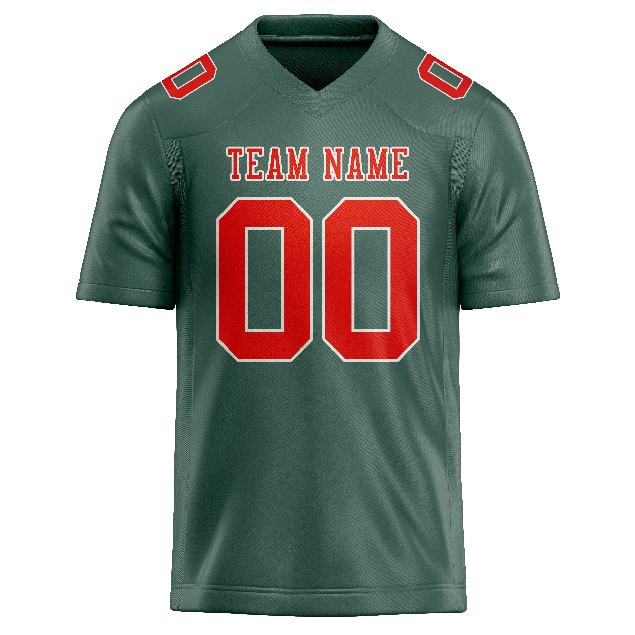 Custom Blue Green Orange Red Football Jersey