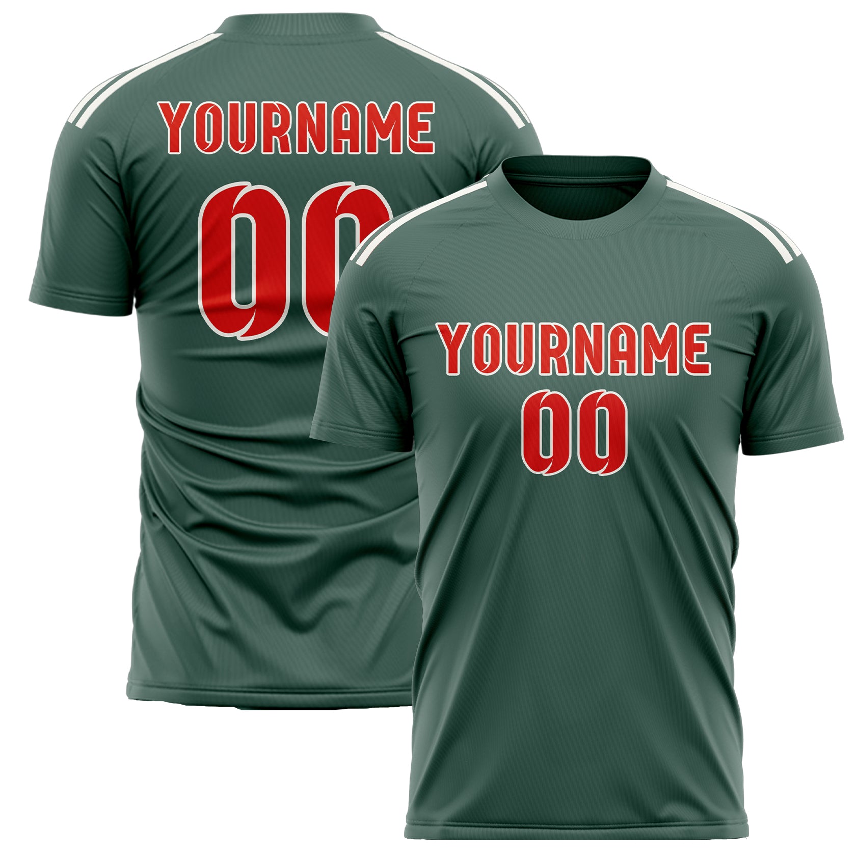 Custom Blue Green Orange Red Soccer Jersey