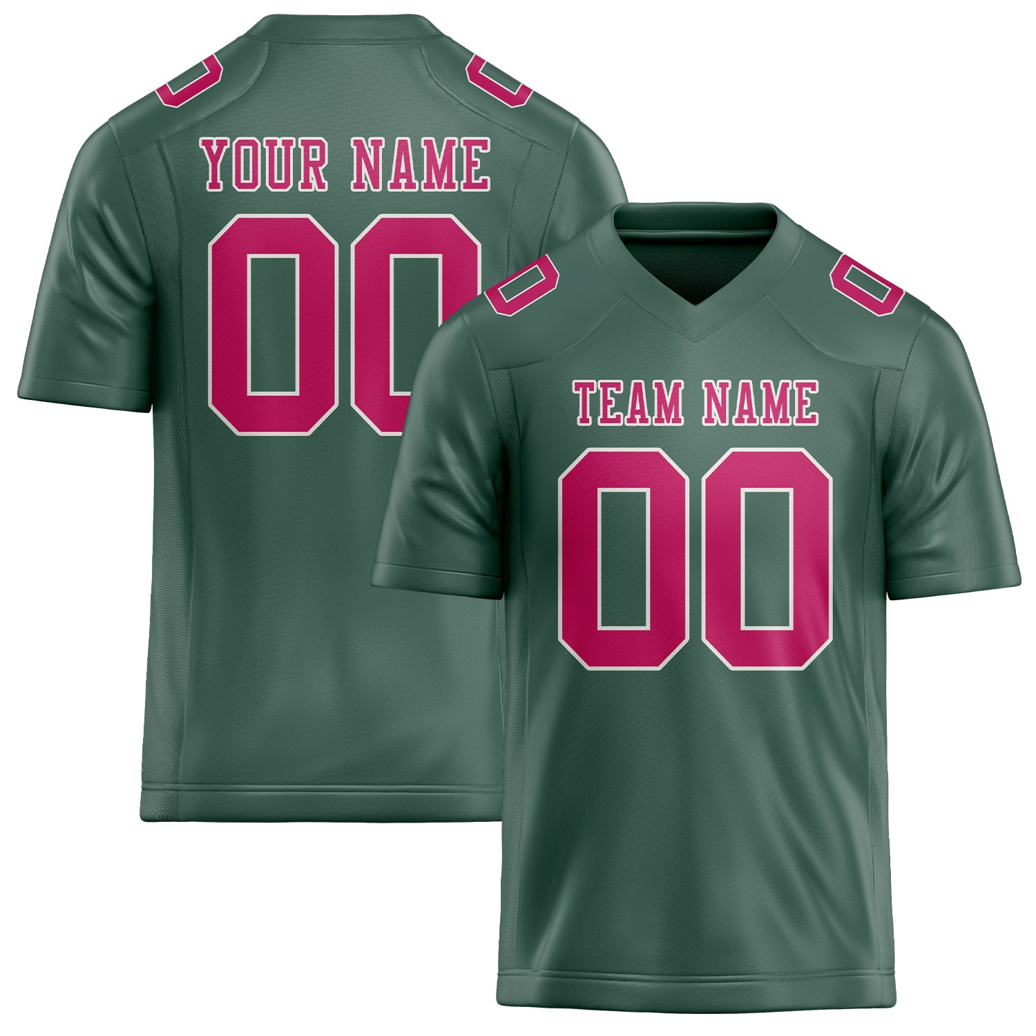 Custom Blue Green Pink Football Jersey