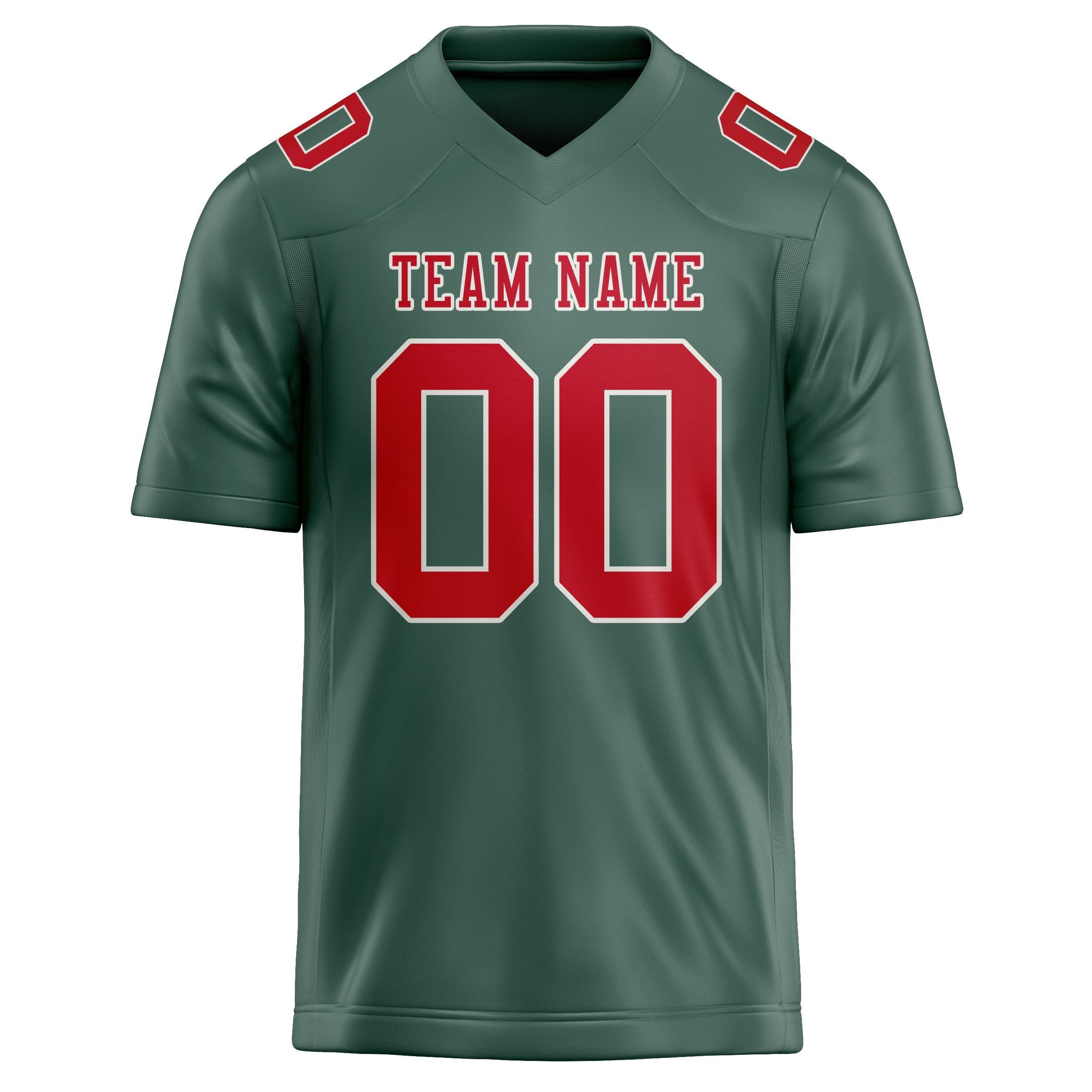 Custom Blue Green Red Football Jersey