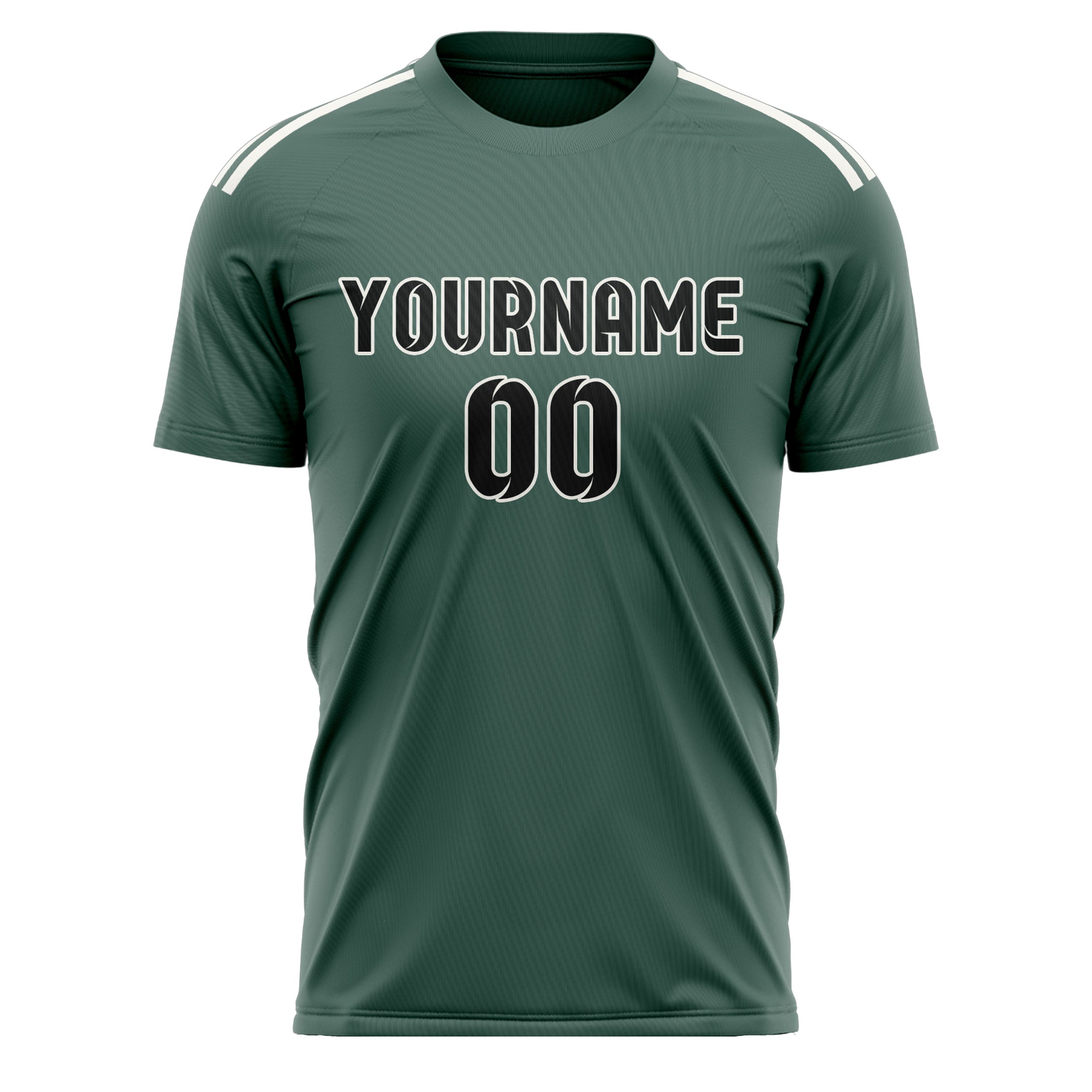 Custom Blue Green Black Soccer Jersey