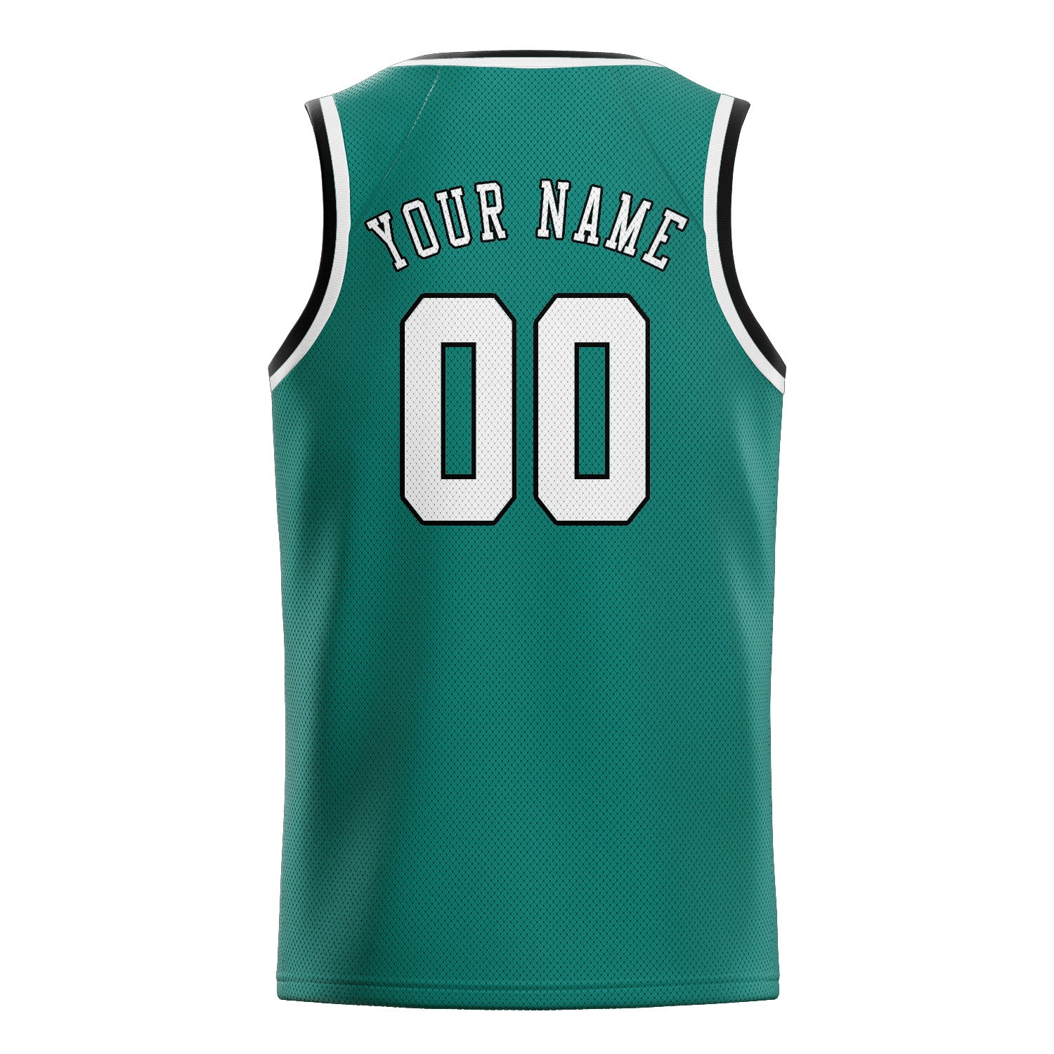 Custom Blue Green White Basketball Jersey