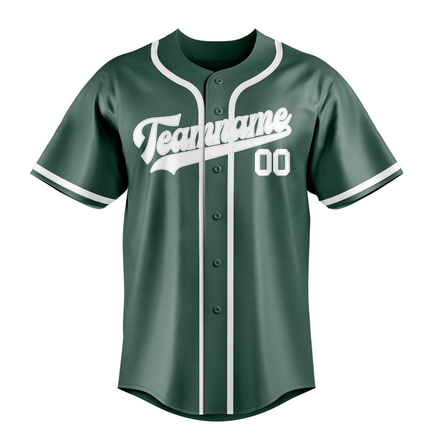 Custom Blue Green White Baseball Jersey