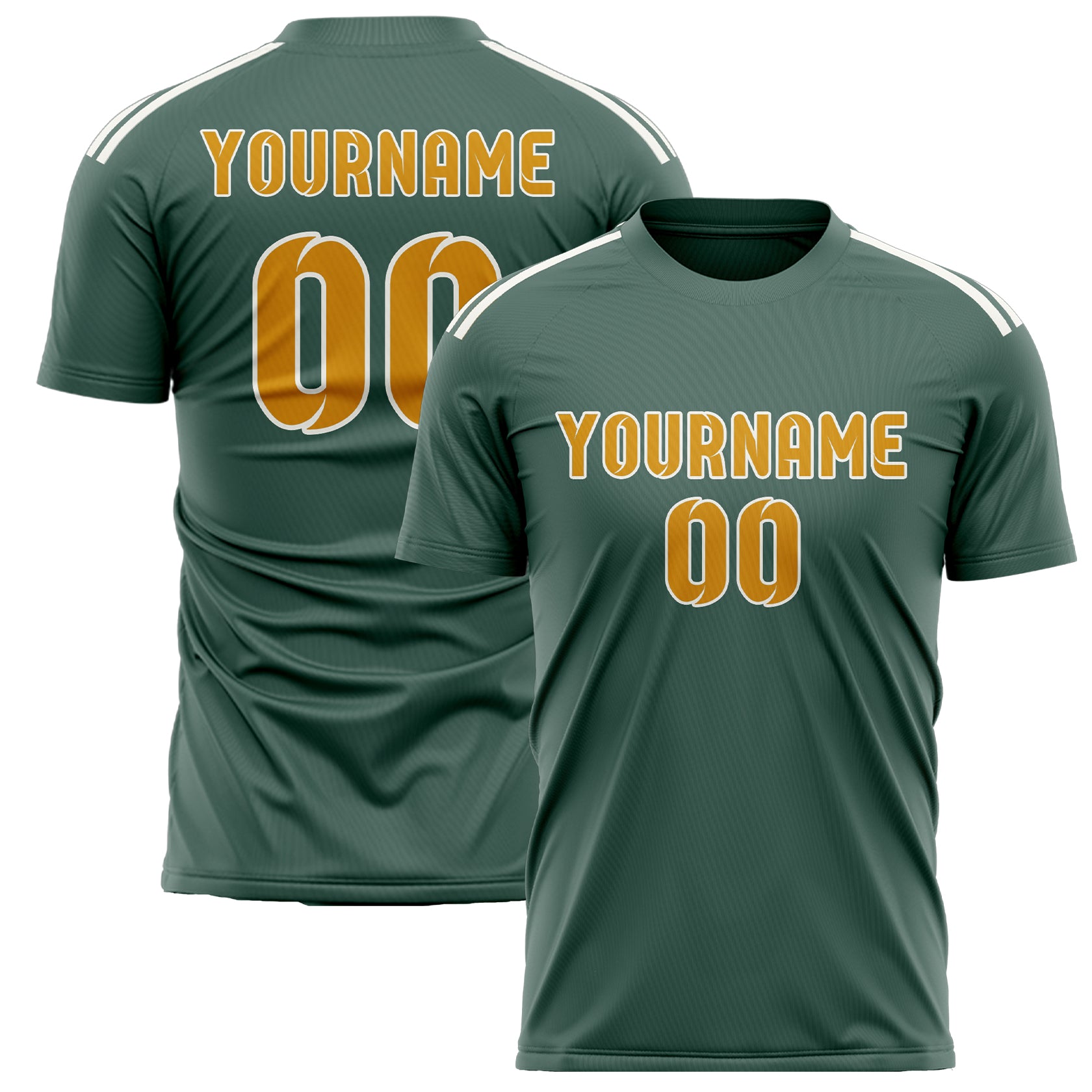 Custom Blue Green Yellow Soccer Jersey