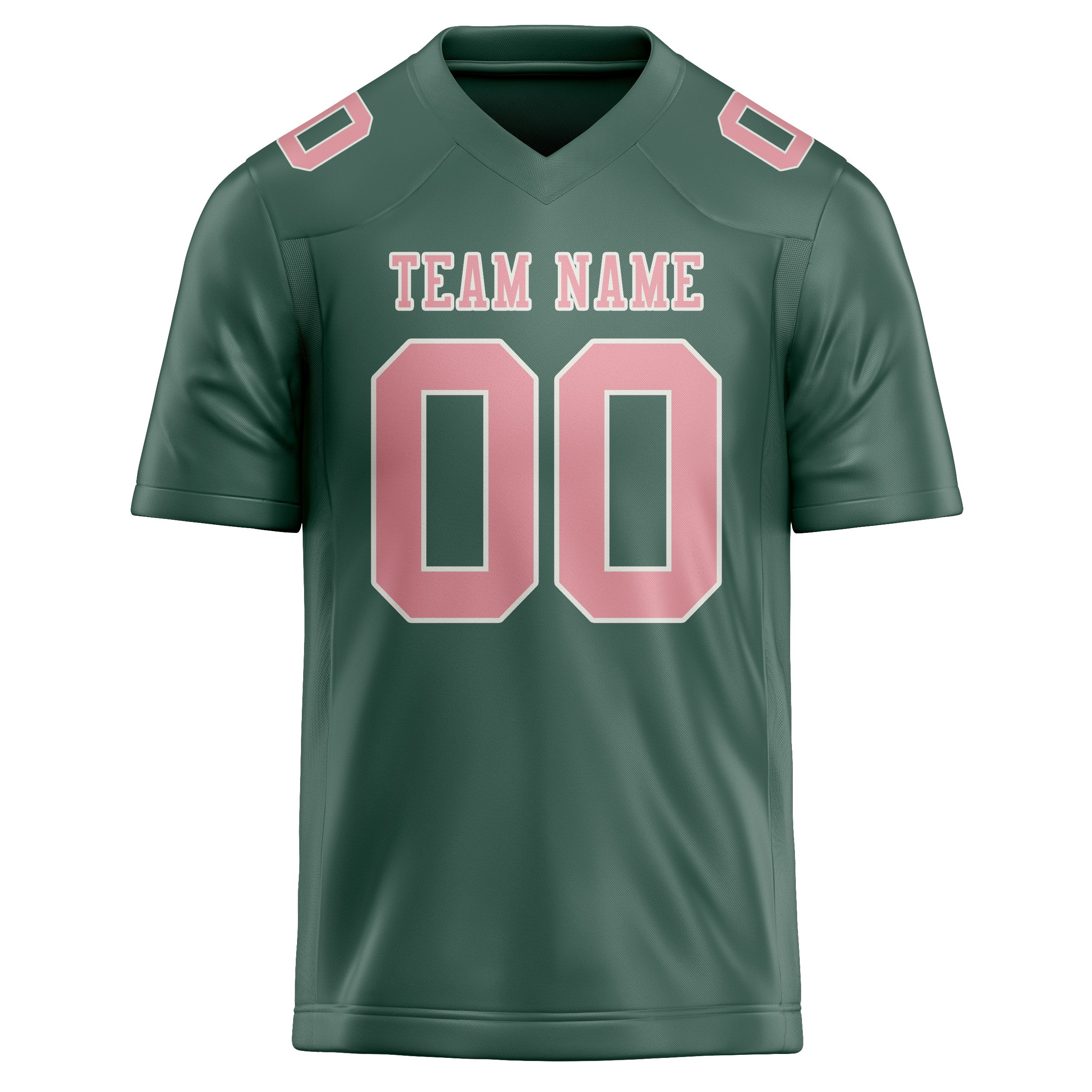 Custom Blue Green Light Pink Football Jersey