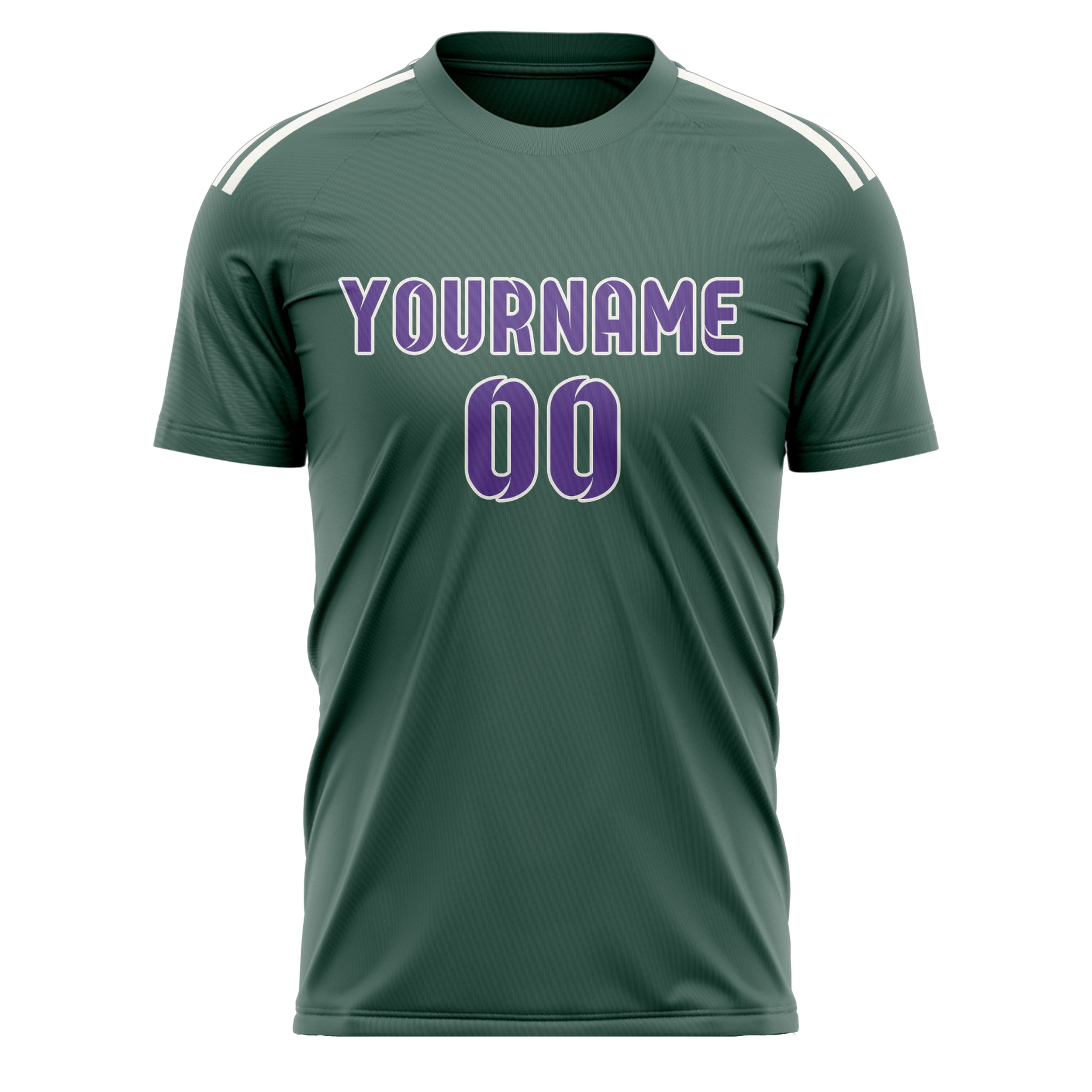 Custom Blue Green Light Purple Soccer Jersey