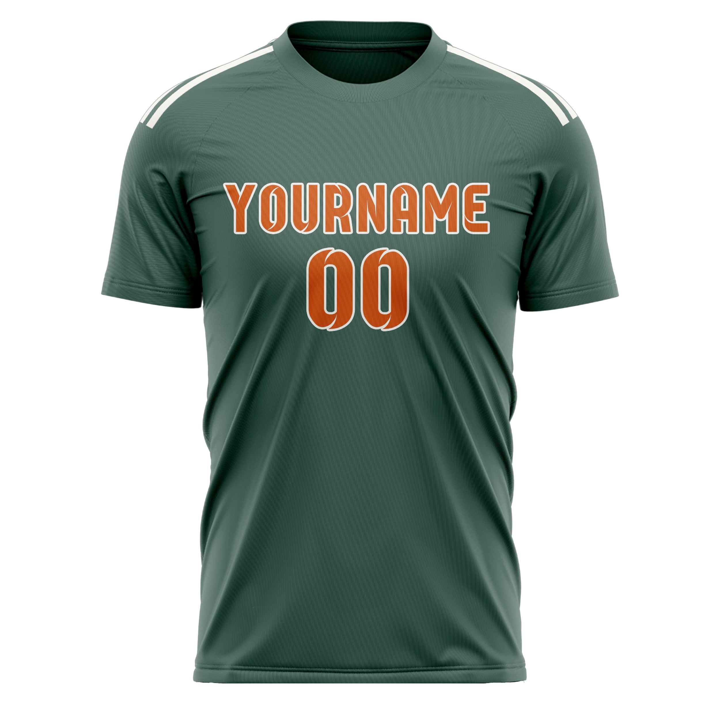 Custom Blue Green Orange Soccer Jersey