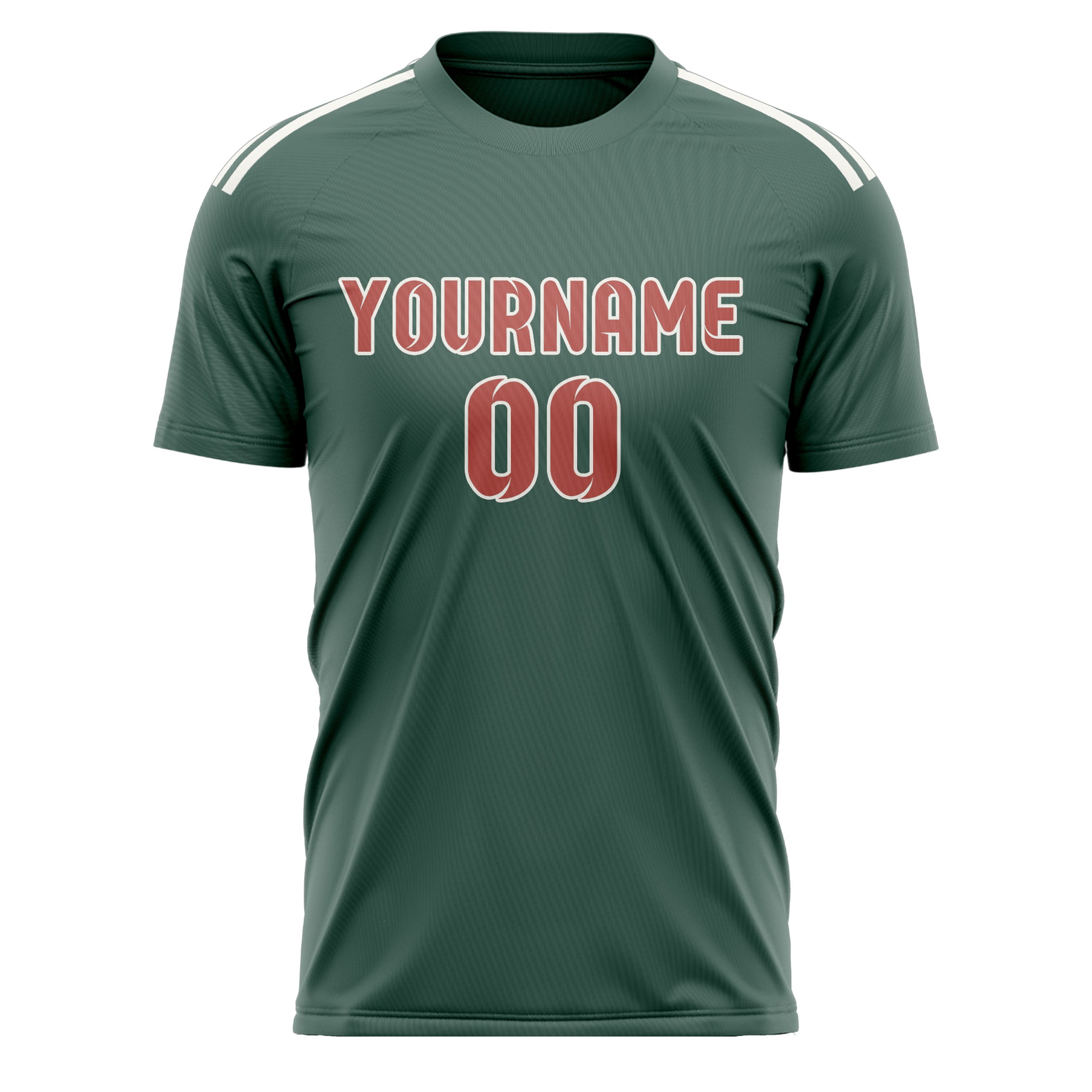 Custom Blue Green Copper Rose Soccer Jersey