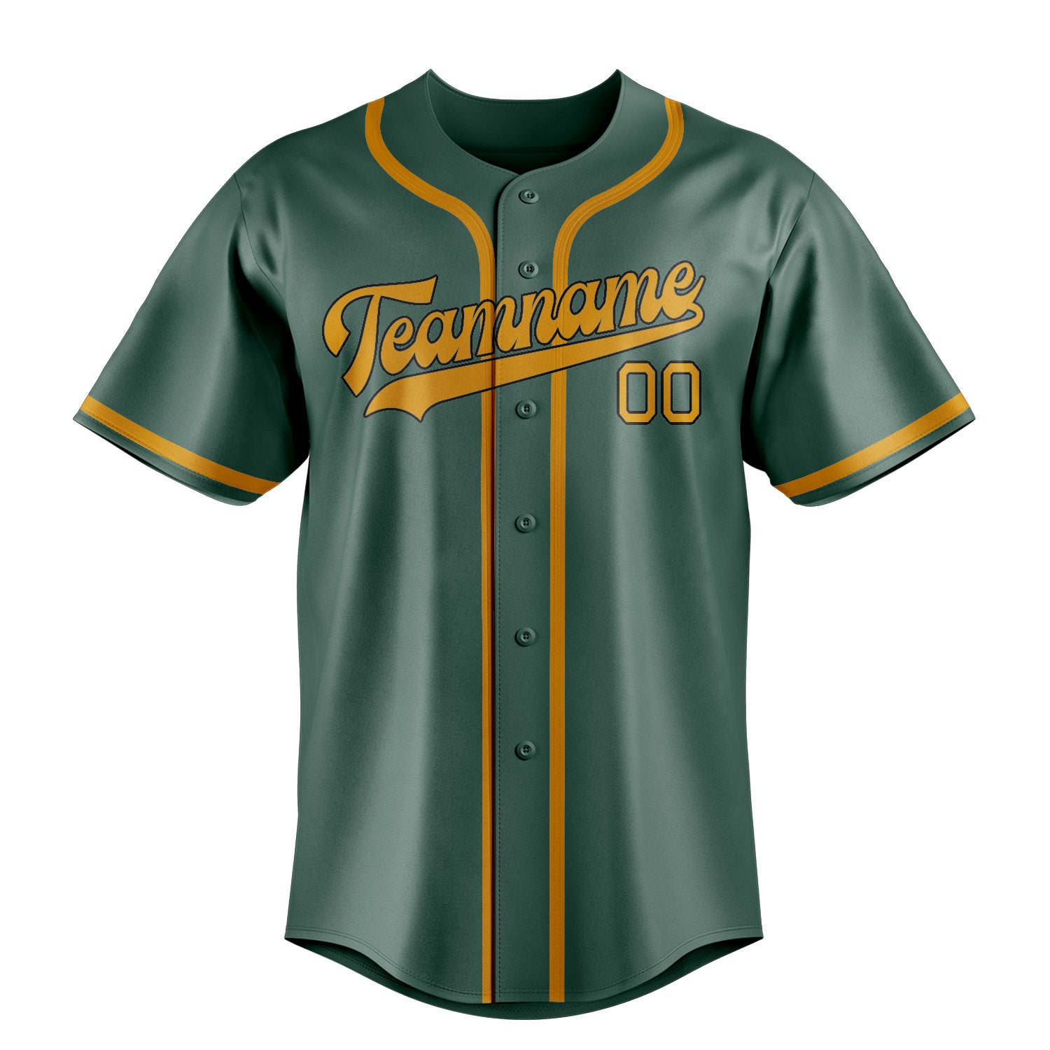 Custom Blue Green Yellow Baseball Jersey