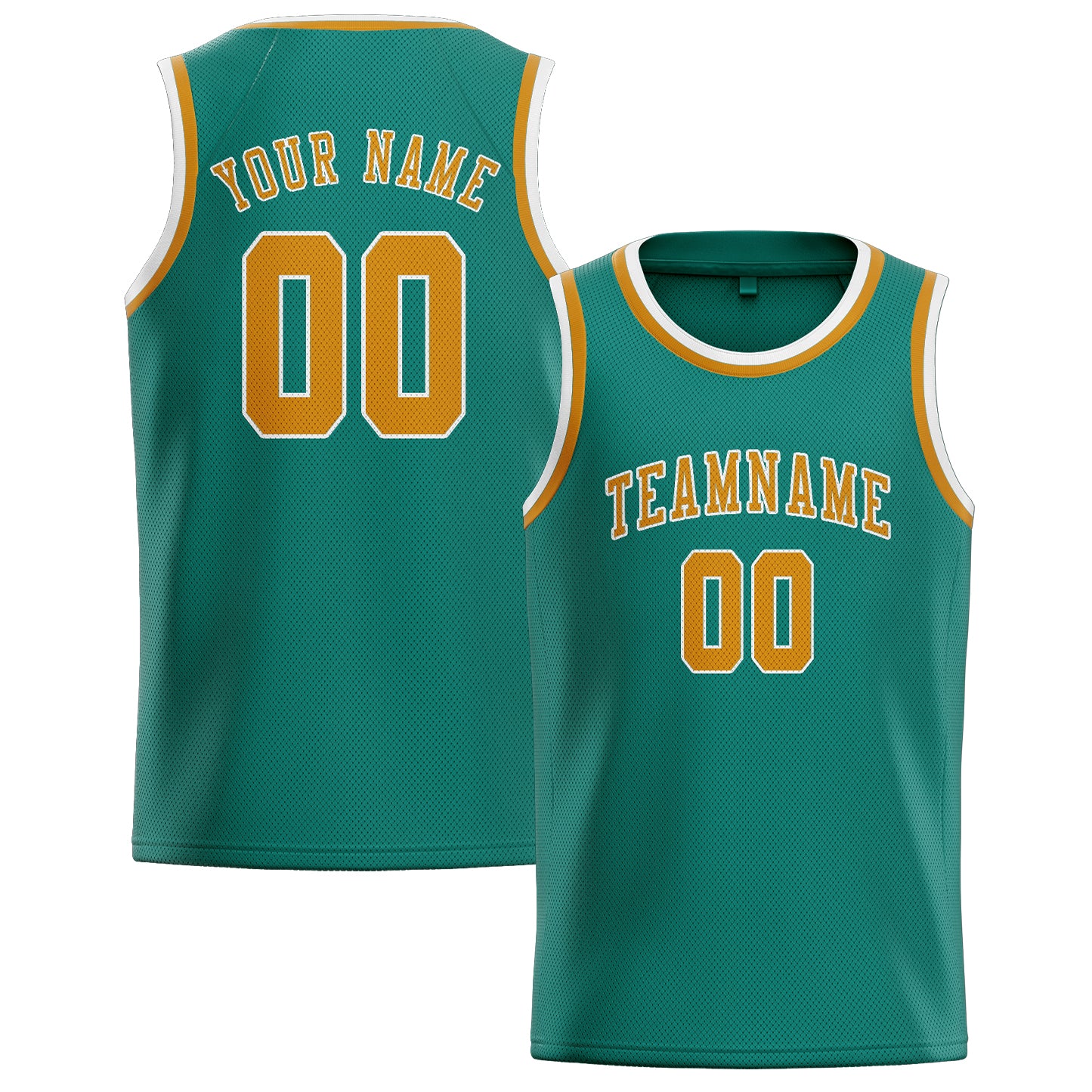 Custom Blue Green Yellow Basketball Jersey