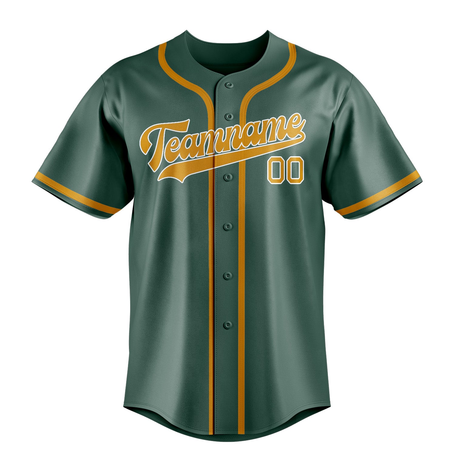 Custom Blue Green Yellow Baseball Jersey
