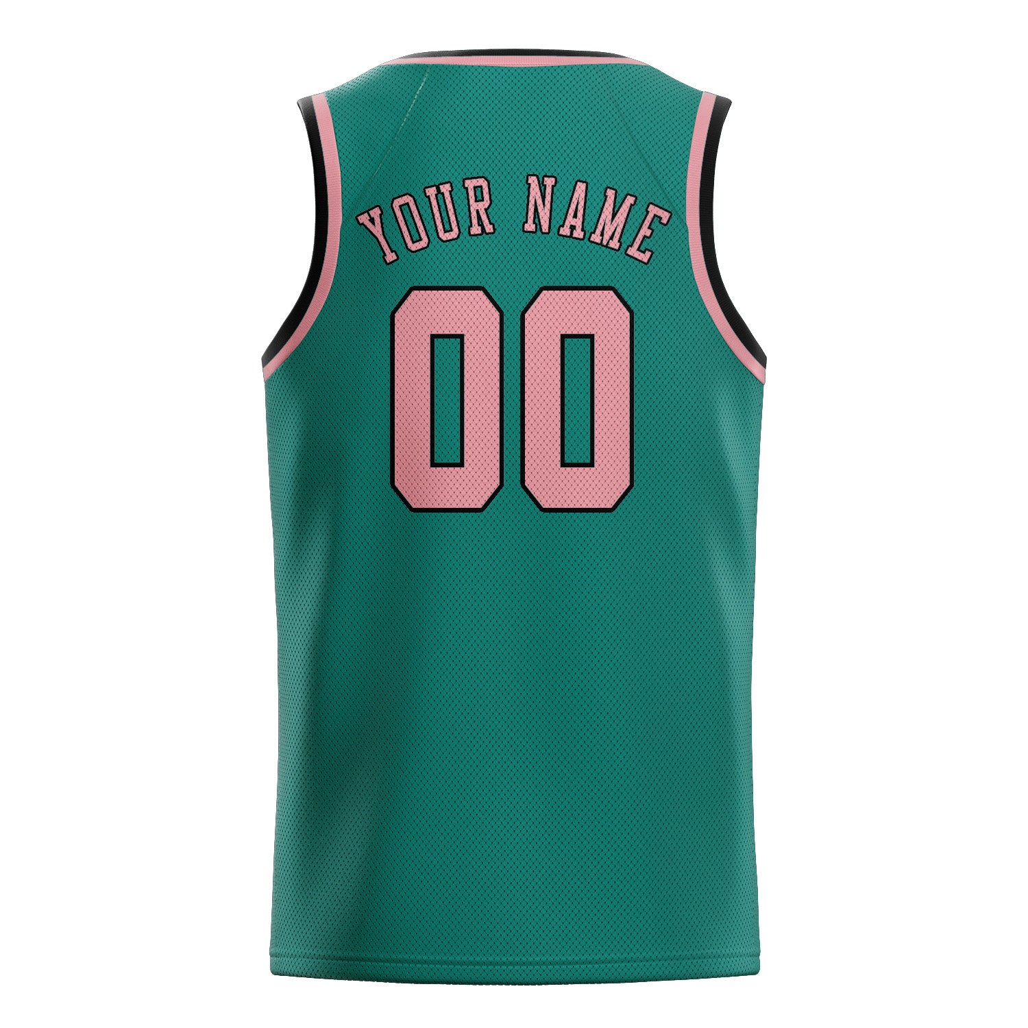 Custom Blue Green Light Pink Basketball Jersey