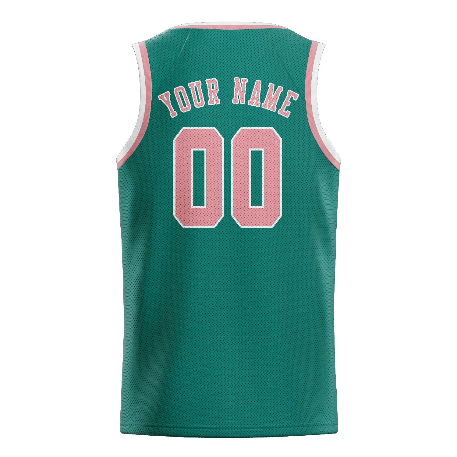 Custom Blue Green Light Pink Basketball Jersey