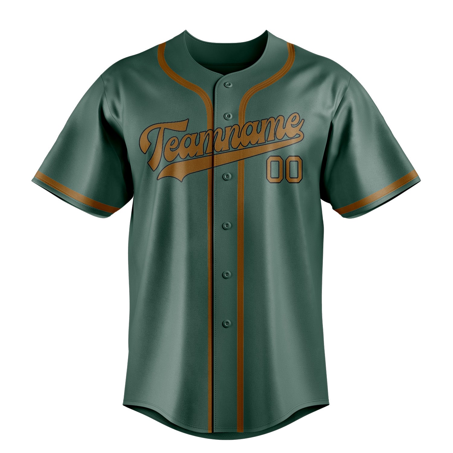 Custom Blue Green Khaki Baseball Jersey